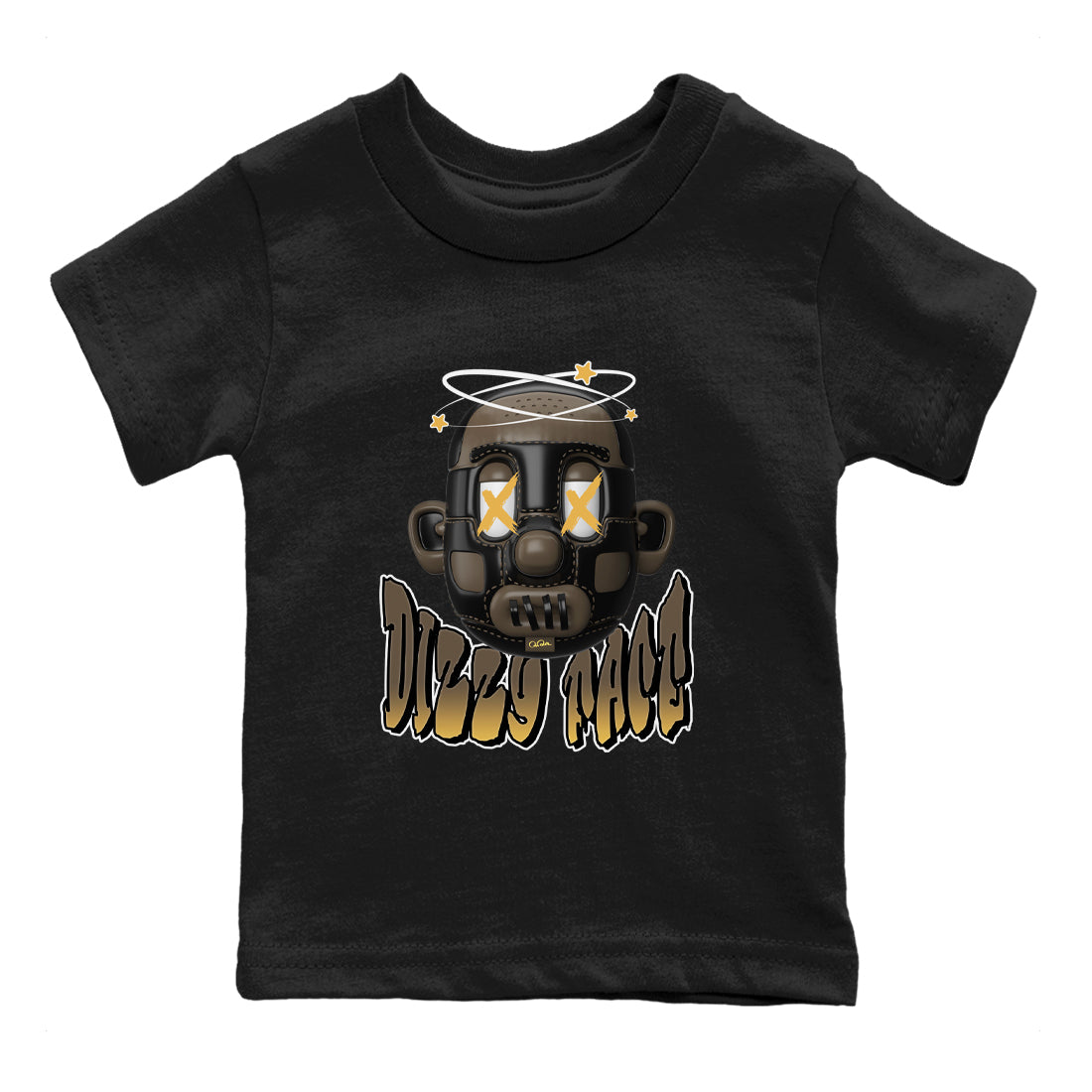 Air Jordan 1 Palomino shirt to match jordans Dizzy Face Streetwear Sneaker Shirt AJ1 High Palomino Drip Gear Zone Sneaker Matching Clothing Baby Toddler Black 2 T-Shirt