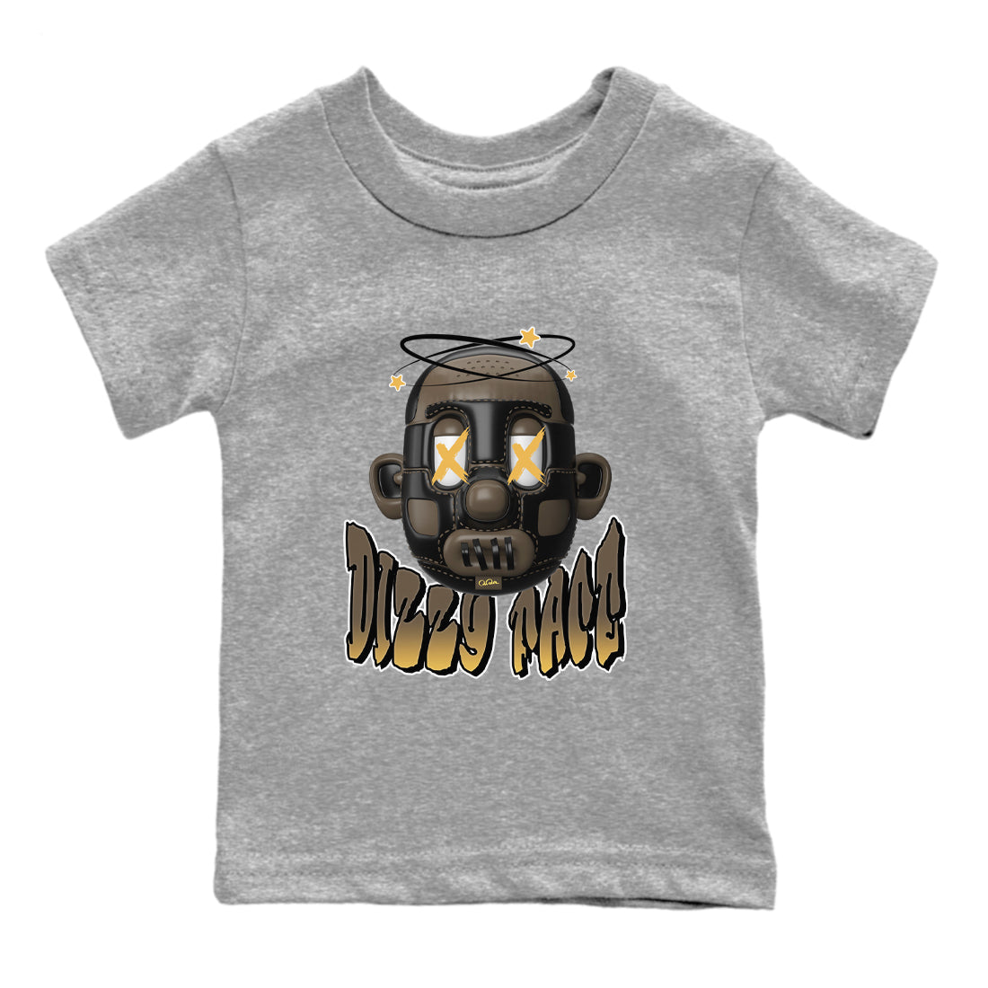 Air Jordan 1 Palomino shirt to match jordans Dizzy Face Streetwear Sneaker Shirt AJ1 High Palomino Drip Gear Zone Sneaker Matching Clothing Baby Toddler Heather Grey 2 T-Shirt