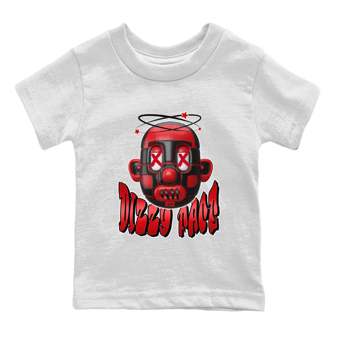Air Jordan 1 Satin Bred Sneaker Match Tees Dizzy Face Streetwear Sneaker Shirt AJ1 Satin Bred Sneaker Release Tees Kids Shirts White 2