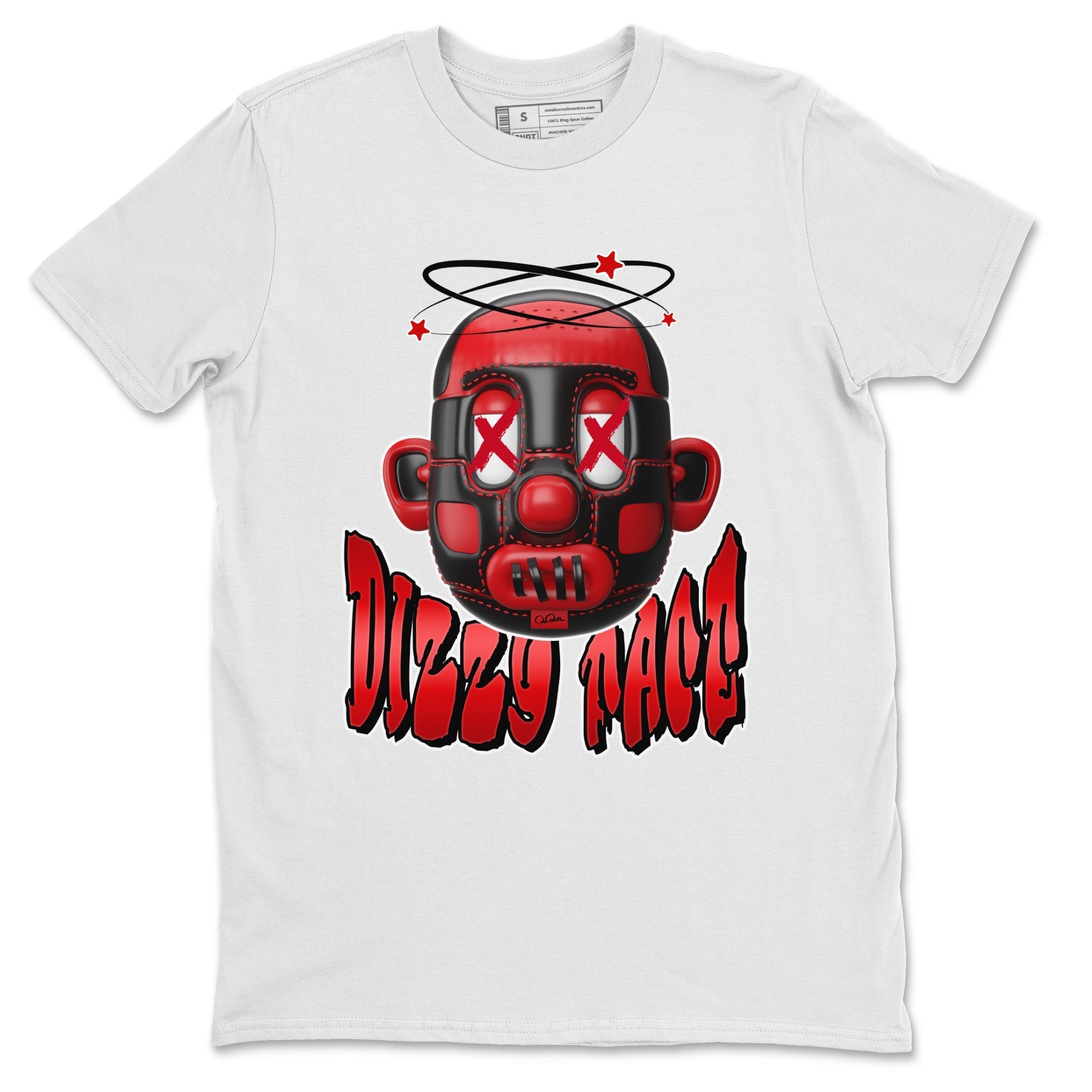 Air Jordan 1 Satin Bred Sneaker Match Tees Dizzy Face Streetwear Sneaker Shirt AJ1 Satin Bred Sneaker Release Tees Unisex Shirts White 2