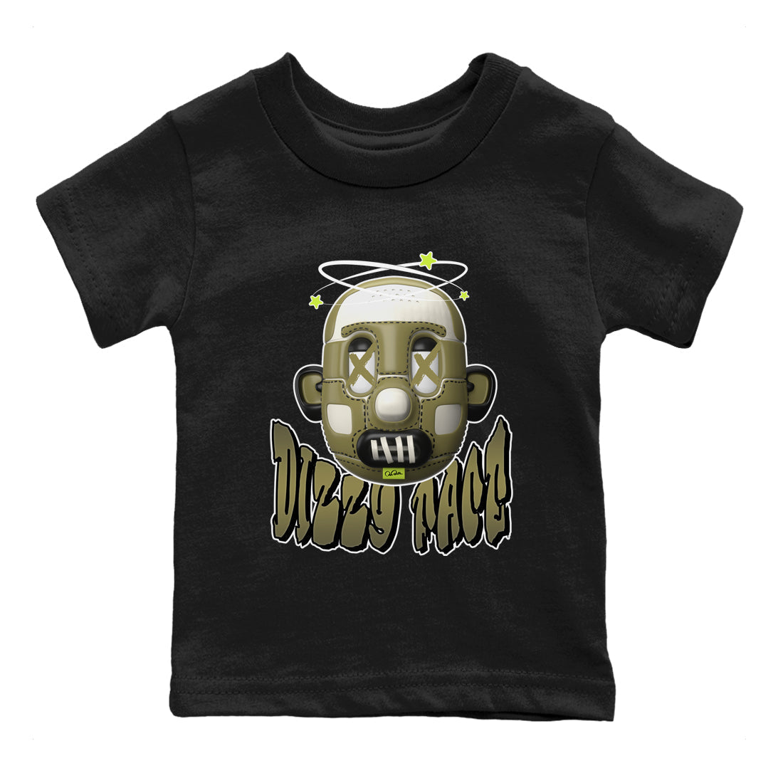 Air Jordan 1 Travis Scott Golf shirt to match jordans Dizzy Face Streetwear Sneaker Shirt AJ1 lowTravis Scott Golf Drip Gear Zone Sneaker Matching Clothing Baby Toddler Black 2 T-Shirt