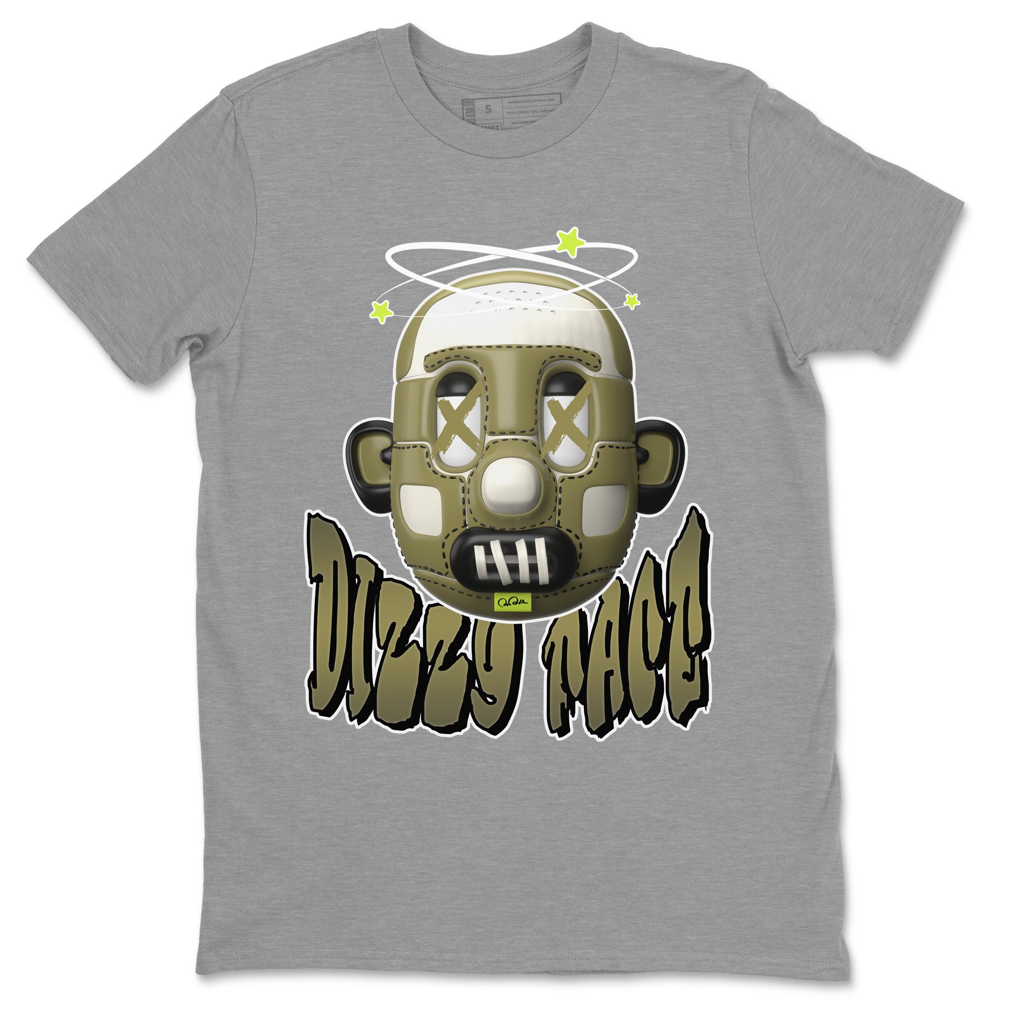 Air Jordan 1 Travis Scott Golf shirt to match jordans Dizzy Face Streetwear Sneaker Shirt AJ1 lowTravis Scott Golf Drip Gear Zone Sneaker Matching Clothing Unisex Heather Grey 2 T-Shirt