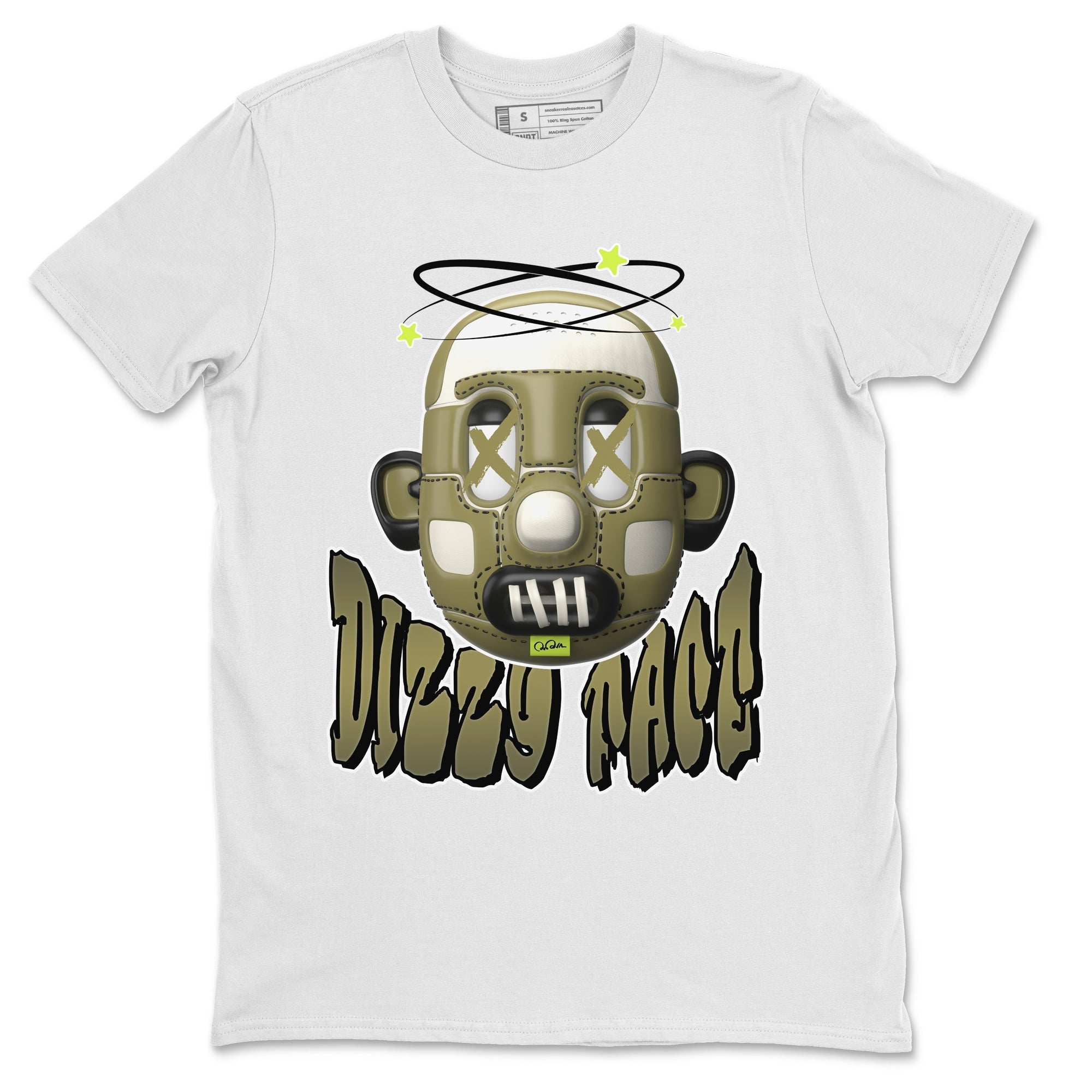 Air Jordan 1 Travis Scott Golf shirt to match jordans Dizzy Face Streetwear Sneaker Shirt AJ1 lowTravis Scott Golf Drip Gear Zone Sneaker Matching Clothing Unisex White 2 T-Shirt