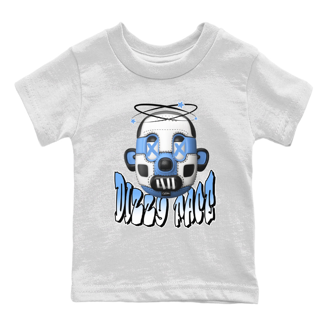 Air Jordan 1 Retro High OG UNC Toe Shirt to match Jordans Dizzy Face Streetwear Sneaker Shirt AJ1 UNC Toe Drip Gear Zone Sneaker Matching Clothing Kids and Baby Tees White 2