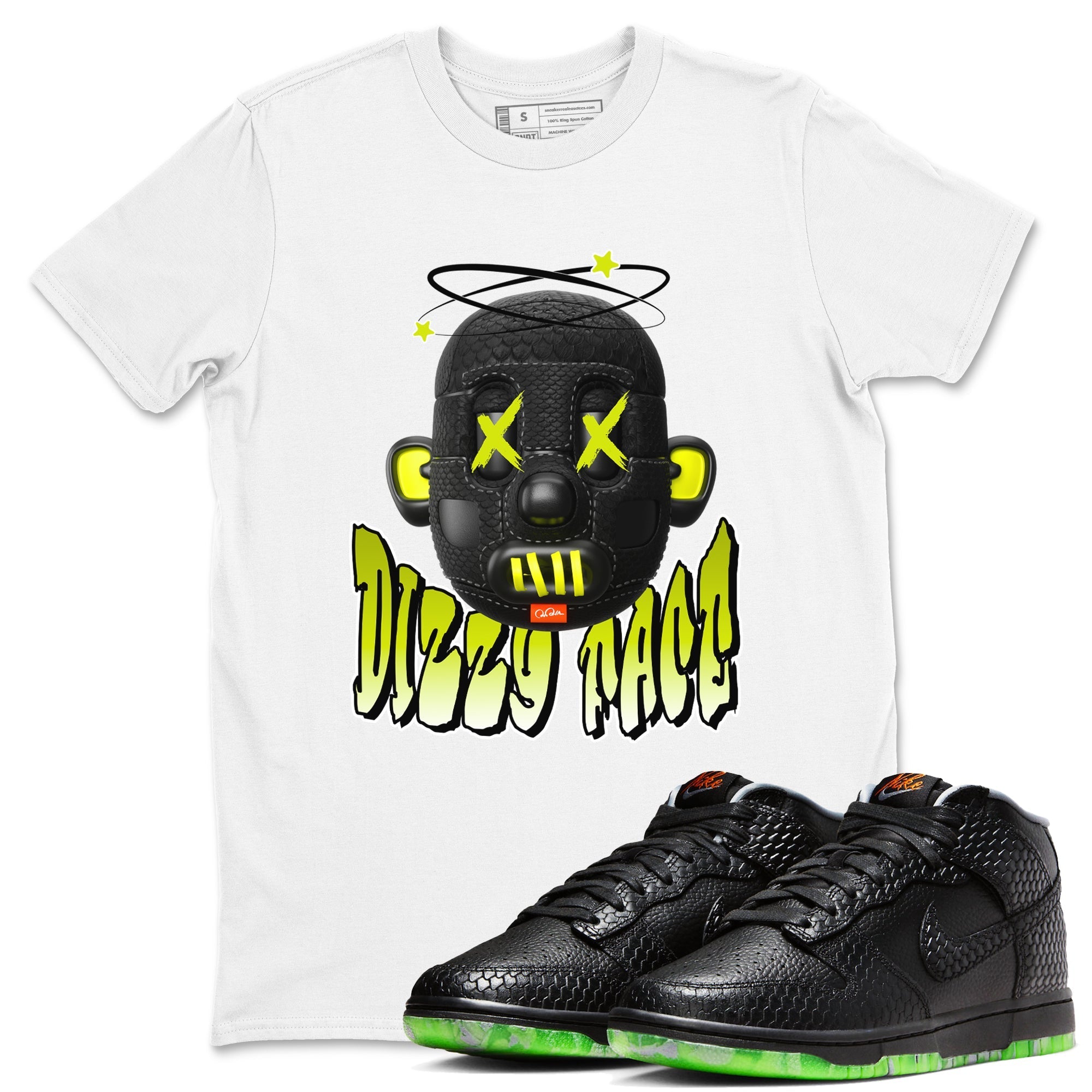 Dunk Halloween shirt to match jordans Dizzy Face sneaker tees halloween horror nights Nike Dunk Halloween Drip Gear Zone Unisex Crew Neck Tee White 1 T-Shirt