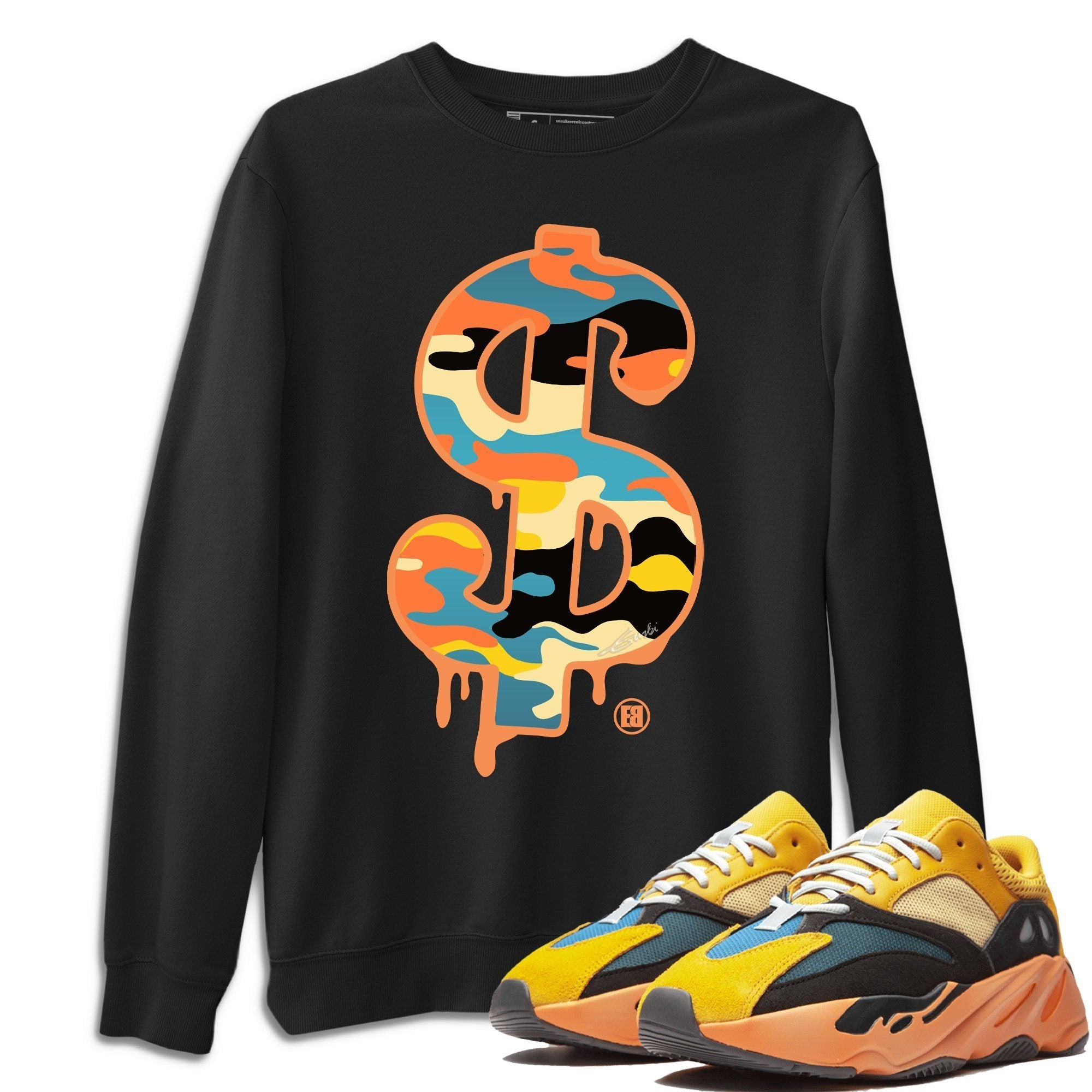 Yeezy 700 Sun Shirt To Match Jordans Dollar Camo Sneaker Tees Yeezy 700 Sun Drip Gear Zone Sneaker Matching Clothing Unisex Shirts