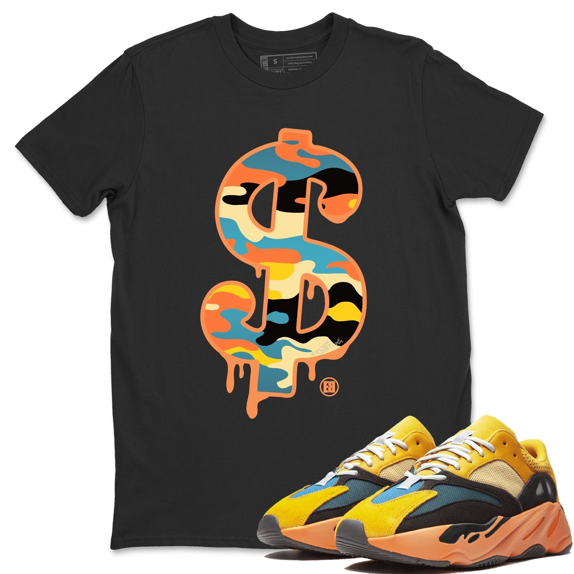 Yeezy 700 Sun Shirt To Match Jordans Dollar Camo Sneaker Tees Yeezy 700 Sun Drip Gear Zone Sneaker Matching Clothing Unisex Shirts
