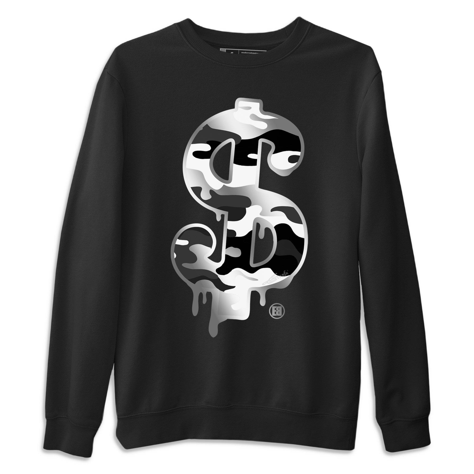 Jordan 1 Silver Toe Shirt To Match Jordans Dollar Camo Sneaker Tees Jordan 1 Silver Toe Drip Gear Zone Sneaker Matching Clothing Unisex Shirts