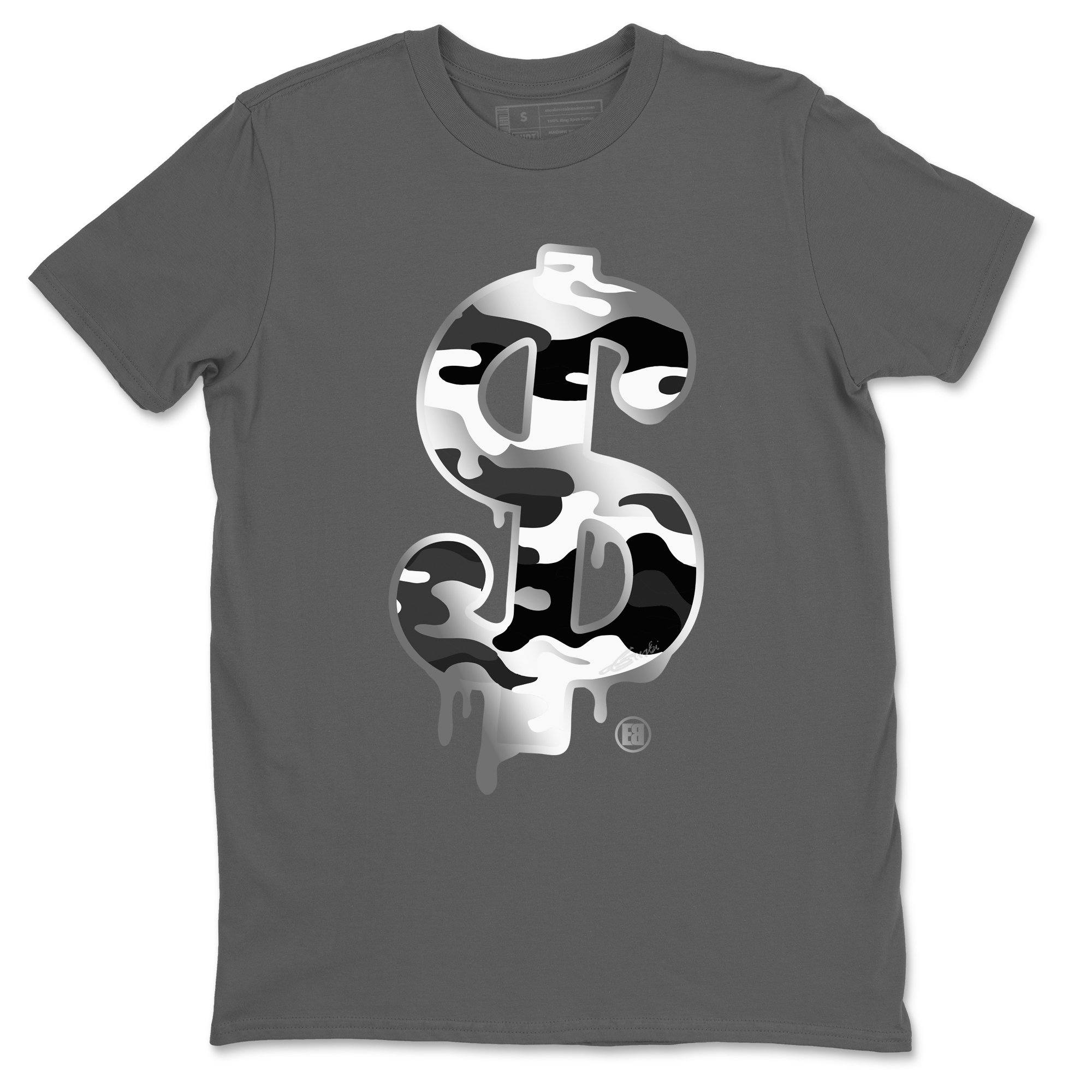 Jordan 1 Silver Toe Shirt To Match Jordans Dollar Camo Sneaker Tees Jordan 1 Silver Toe Drip Gear Zone Sneaker Matching Clothing Unisex Shirts