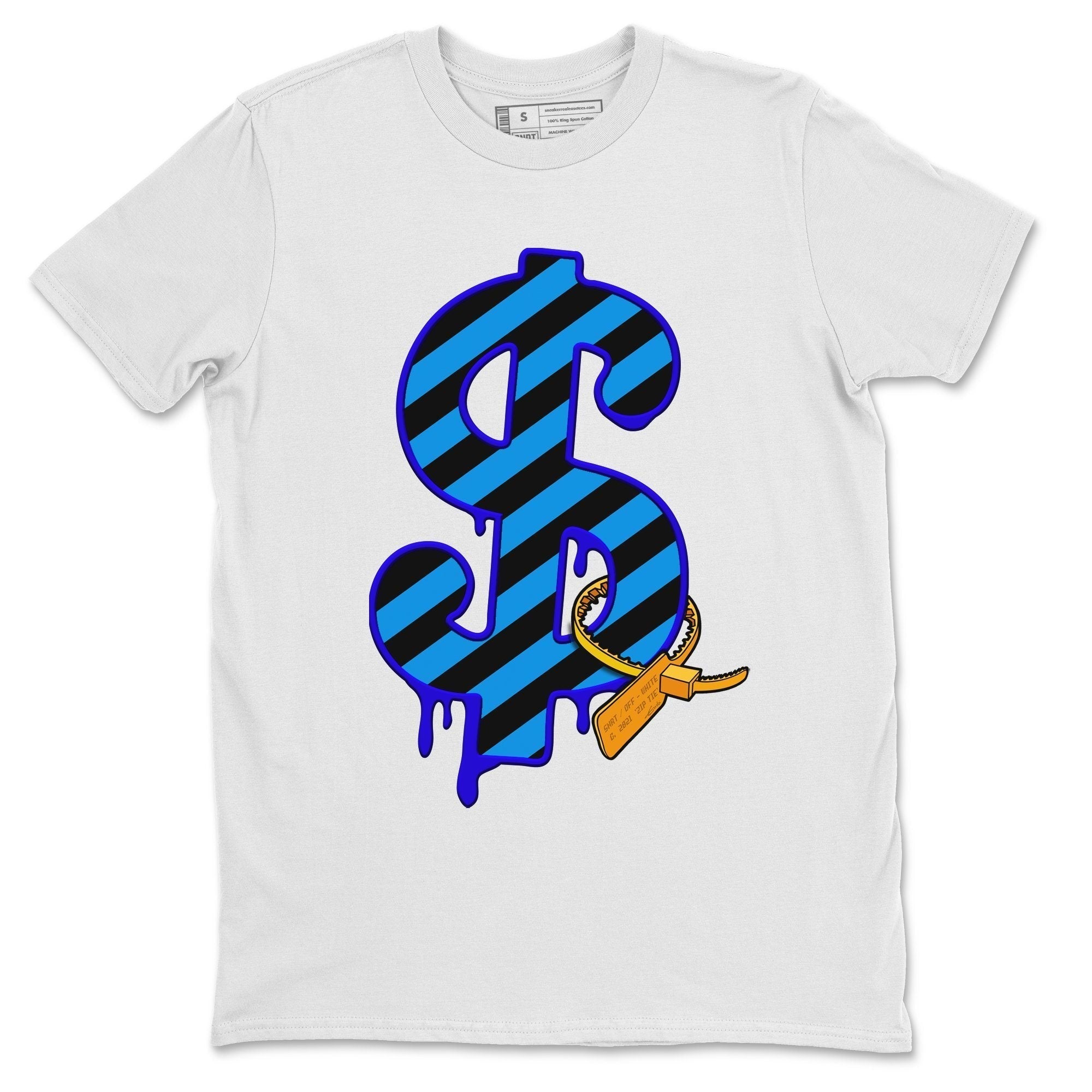 Jordan 2 OFF-WHITE Black Blue Shirt To Match Jordans Dollar Camo Sneaker Tees Jordan 2 OFF-WHITE Black Blue Drip Gear Zone Sneaker Matching Clothing Unisex Shirts