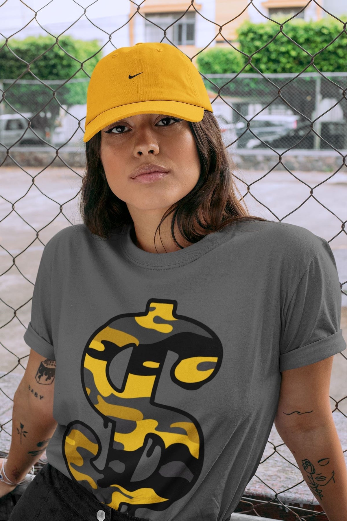 Jordan 9 University Gold Shirt To Match Jordans Dollar Camo Sneaker Tees Jordan 9 University Gold Drip Gear Zone Sneaker Matching Clothing Unisex Shirts