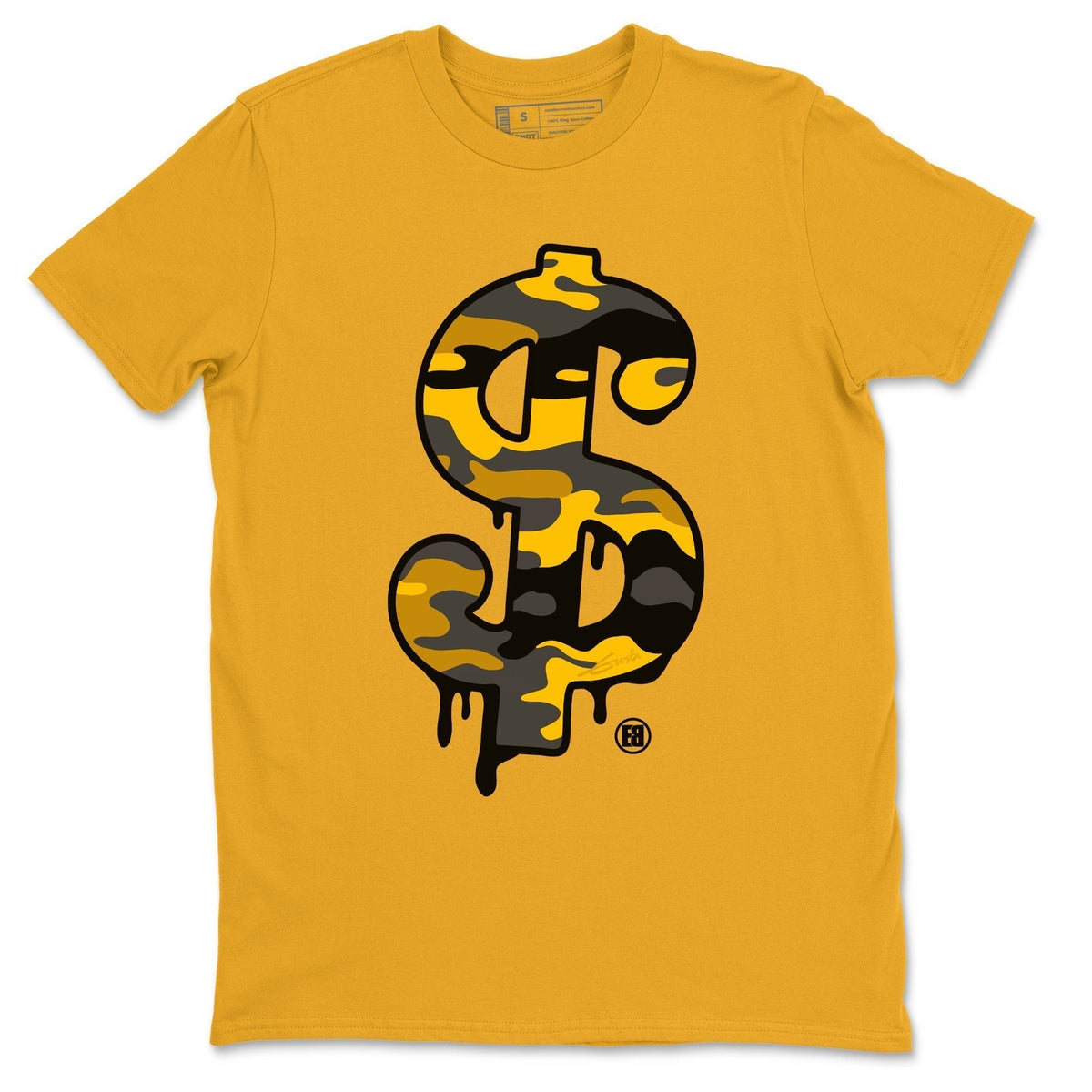 Jordan 9 University Gold Shirt To Match Jordans Dollar Camo Sneaker Tees Jordan 9 University Gold Drip Gear Zone Sneaker Matching Clothing Unisex Shirts
