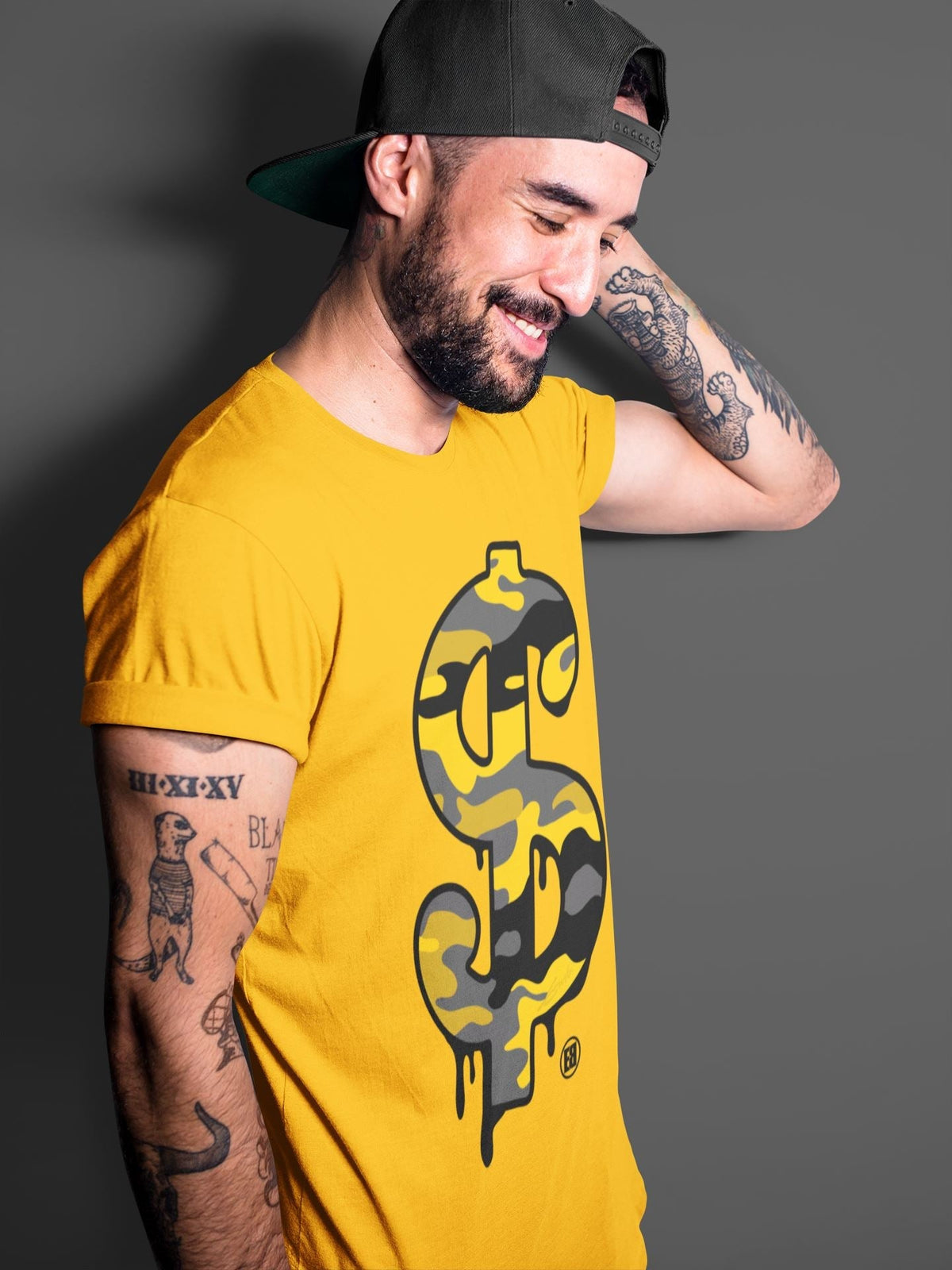 Jordan 9 University Gold Shirt To Match Jordans Dollar Camo Sneaker Tees Jordan 9 University Gold Drip Gear Zone Sneaker Matching Clothing Unisex Shirts