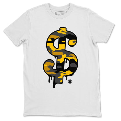 Jordan 9 University Gold Shirt To Match Jordans Dollar Camo Sneaker Tees Jordan 9 University Gold Drip Gear Zone Sneaker Matching Clothing Unisex Shirts