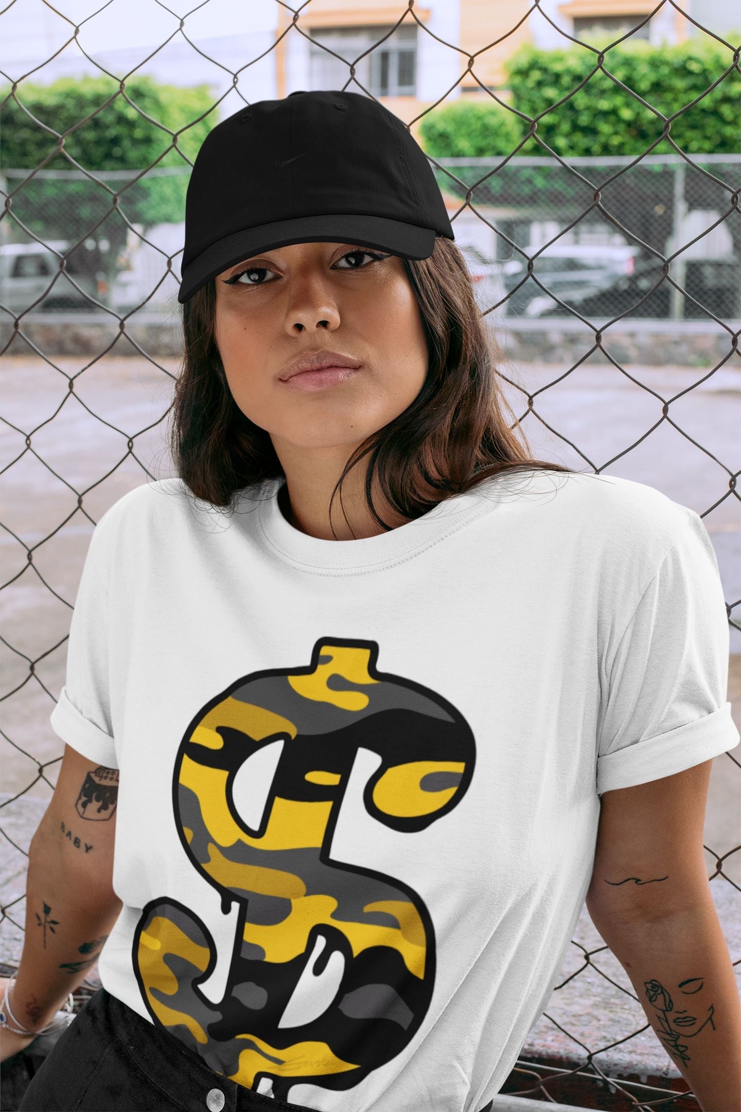 Jordan 9 University Gold Shirt To Match Jordans Dollar Camo Sneaker Tees Jordan 9 University Gold Drip Gear Zone Sneaker Matching Clothing Unisex Shirts