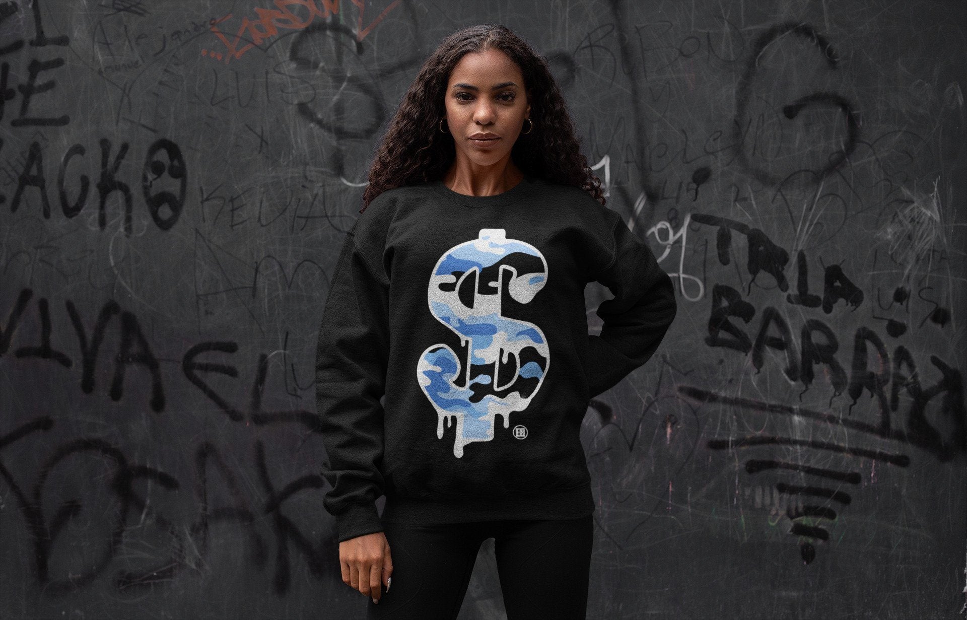 Jordan 1 University Blue Shirt To Match Jordans Dollar Camo Sneaker Tees Jordan 1 University Blue Drip Gear Zone Sneaker Matching Clothing Unisex Shirts