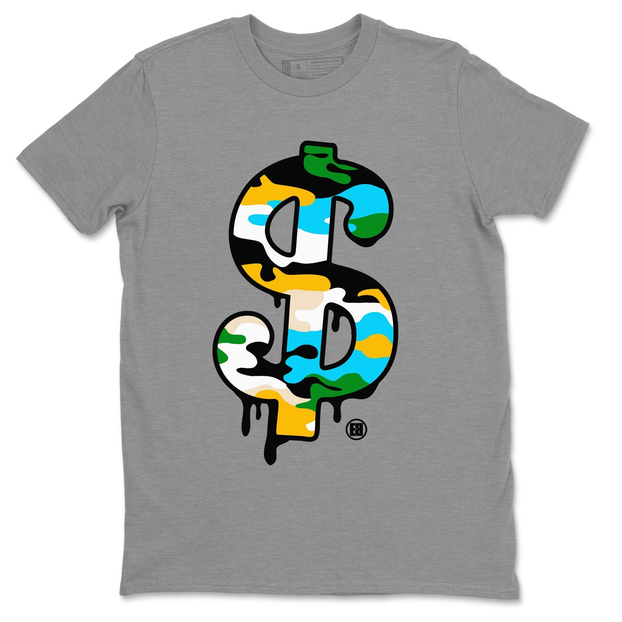 Dunk Chunky Dunky shirt to match jordans Dollar Camo Streetwear Sneaker Shirt Dunk Low Ben & Jerry's Chunky Dunky Drip Gear Zone Sneaker Matching Clothing Unisex Heather Grey 2 T-Shirt