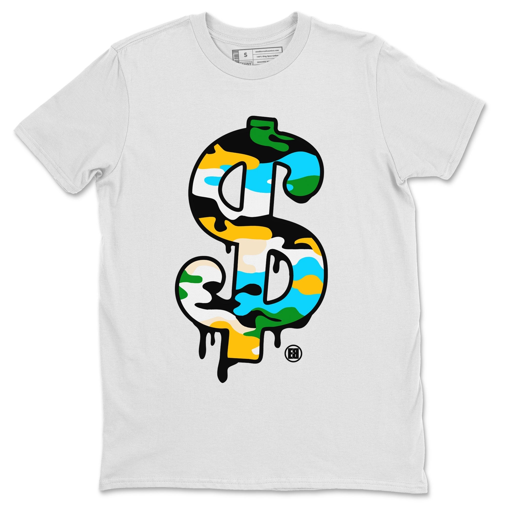 Dunk Chunky Dunky shirt to match jordans Dollar Camo Streetwear Sneaker Shirt Dunk Low Ben & Jerry's Chunky Dunky Drip Gear Zone Sneaker Matching Clothing Unisex White 2 T-Shirt