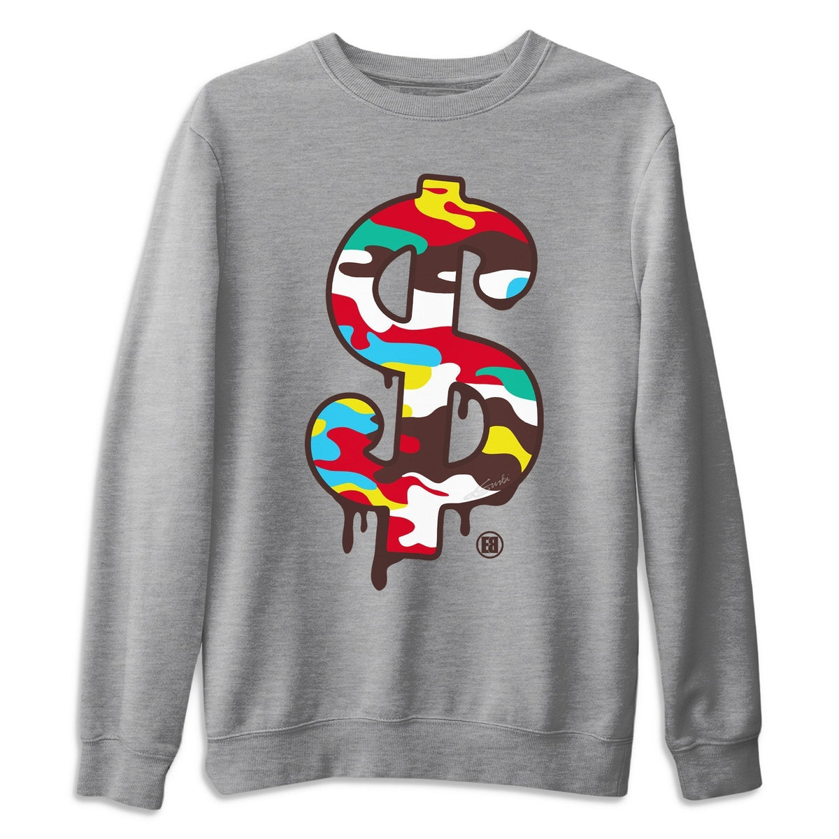 Dunk Free 99 White Sneaker Match Tees Dollar Camo Sneaker Tees Dunk Free 99 White Jordan to match sneaker T-Shirt Crew Neck Shirts