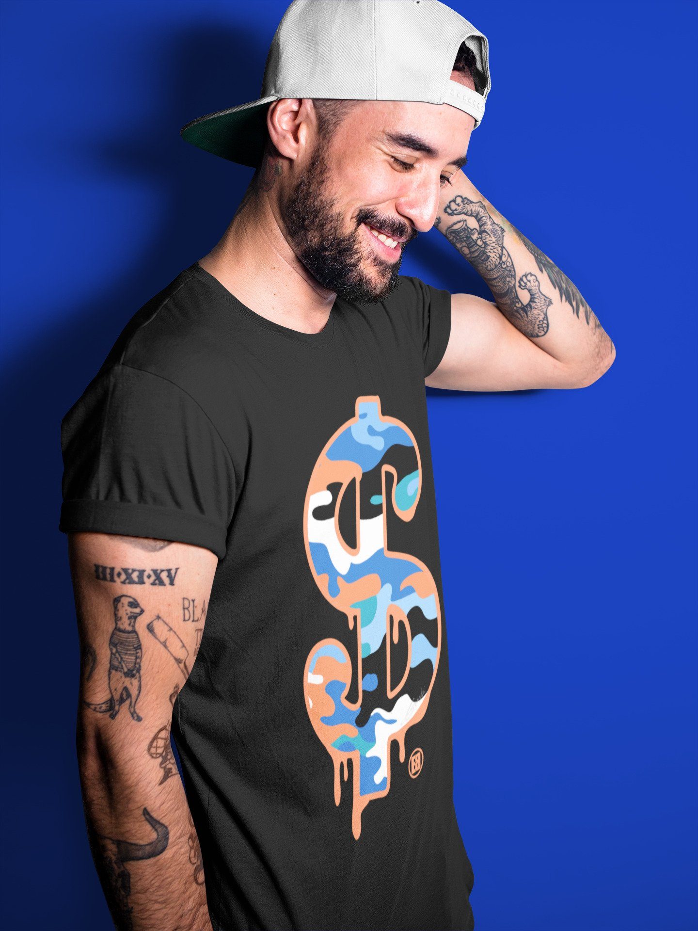 Yeezy 700 Bright Blue Shirt To Match Jordans Dollar Camo Sneaker Tees Yeezy 700 Bright Blue Drip Gear Zone Sneaker Matching Clothing Unisex Shirts