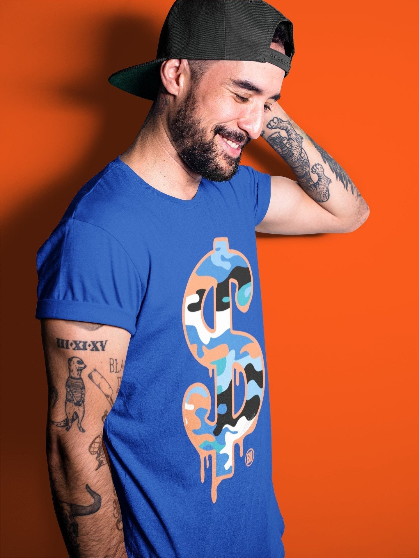 Yeezy 700 Bright Blue Shirt To Match Jordans Dollar Camo Sneaker Tees Yeezy 700 Bright Blue Drip Gear Zone Sneaker Matching Clothing Unisex Shirts