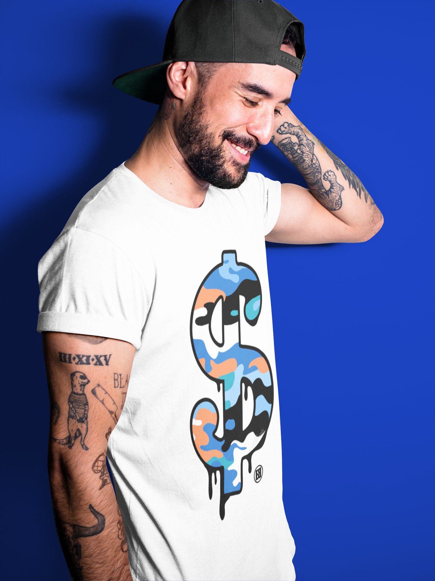 Yeezy 700 Bright Blue Shirt To Match Jordans Dollar Camo Sneaker Tees Yeezy 700 Bright Blue Drip Gear Zone Sneaker Matching Clothing Unisex Shirts