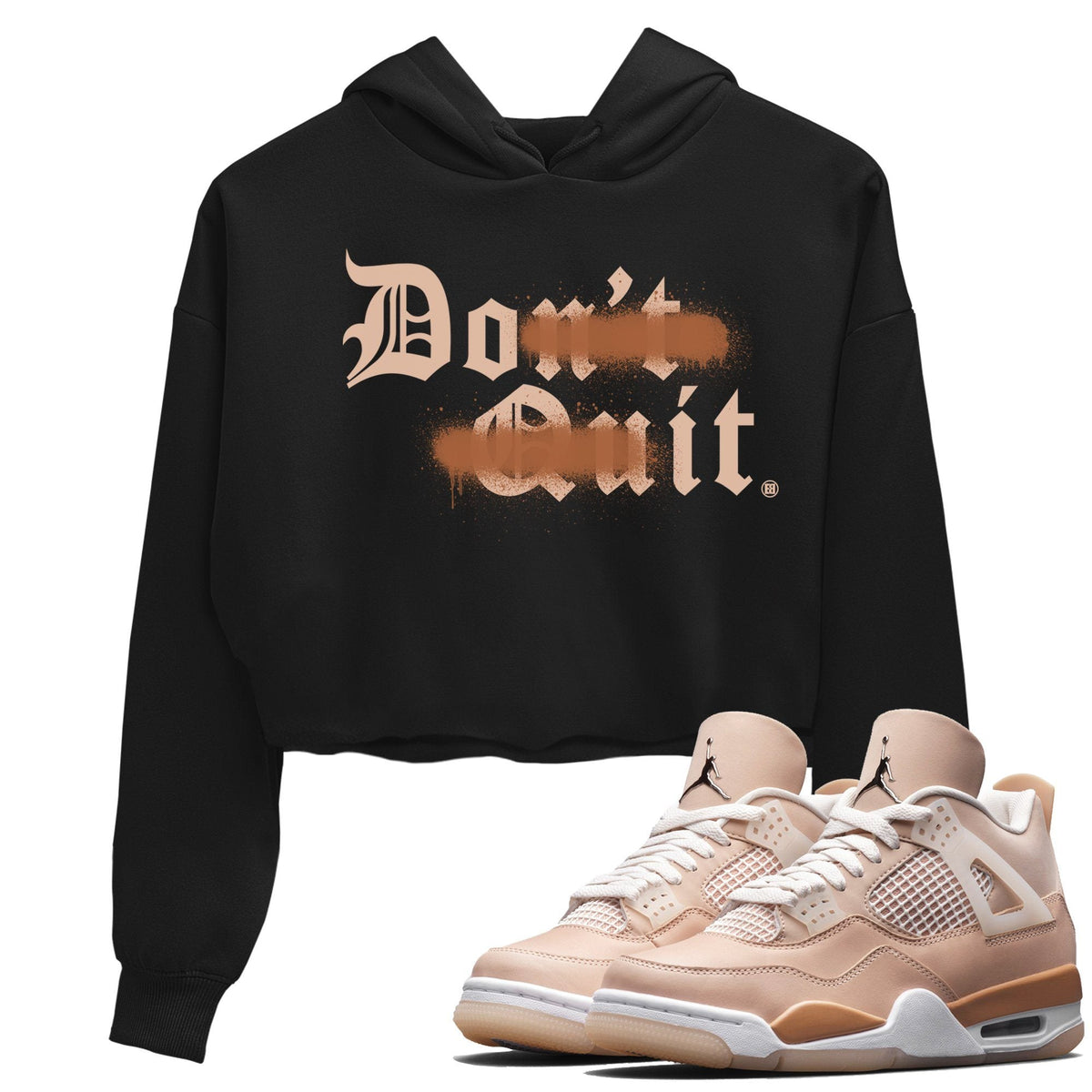 Jordan 4 Shimmer Sneaker Matching T-Shirt Don't Quit Do It Sneaker Tees Jordan 4 Shimmer Sneaker Release Tees Women's Shirts