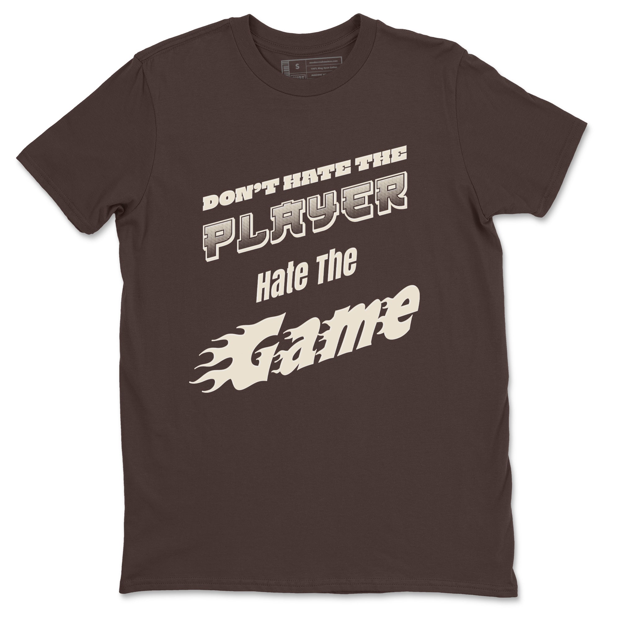 Dunk Cacao Wow shirt to match jordans Don't Hate The Player sneaker match tees Dunk Cacao Wow Drip Gear Zone Unisex Dark Chocolate 2 T-Shirt