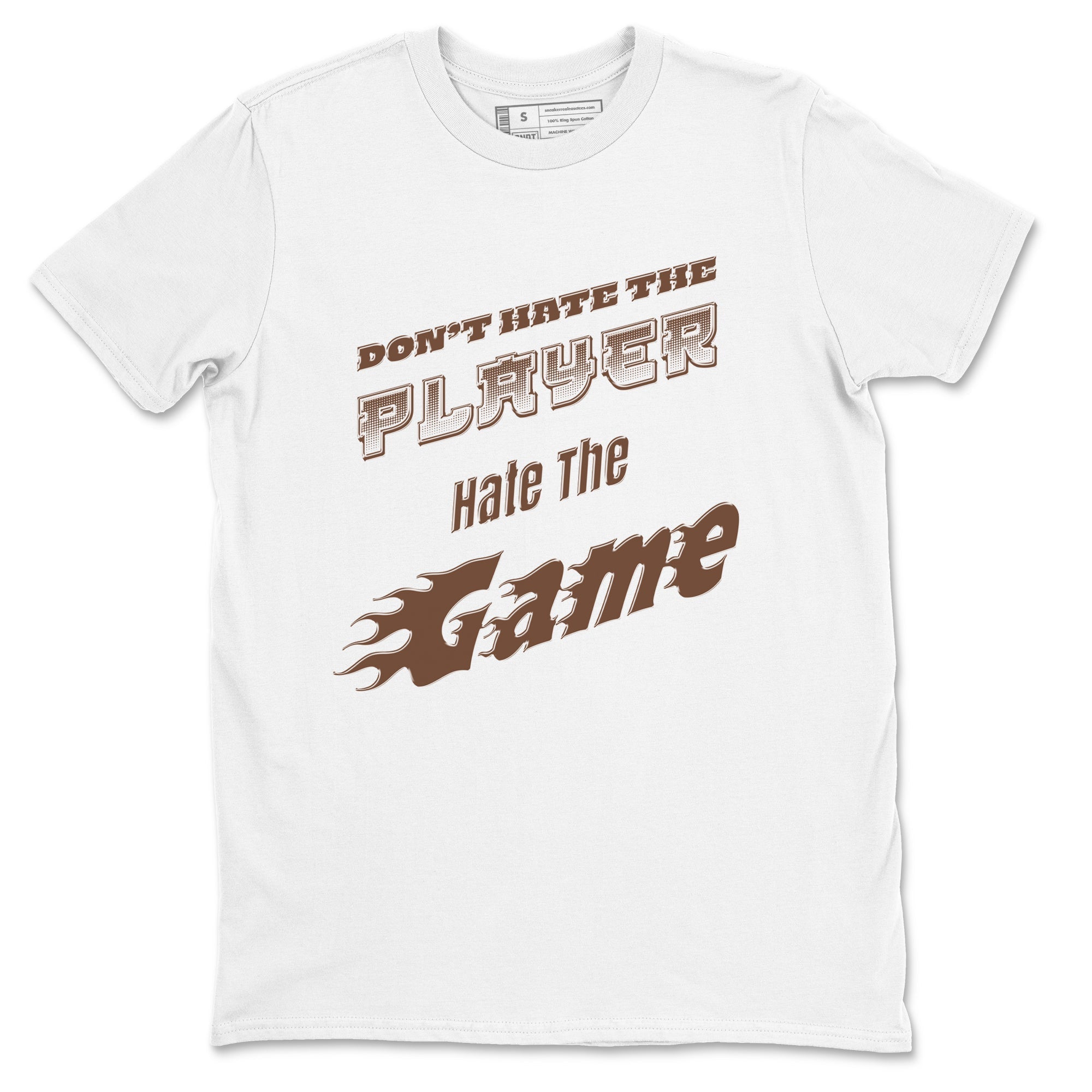 Dunk Cacao Wow shirt to match jordans Don't Hate The Player sneaker match tees Dunk Cacao Wow Drip Gear Zone Unisex White 2 T-Shirt