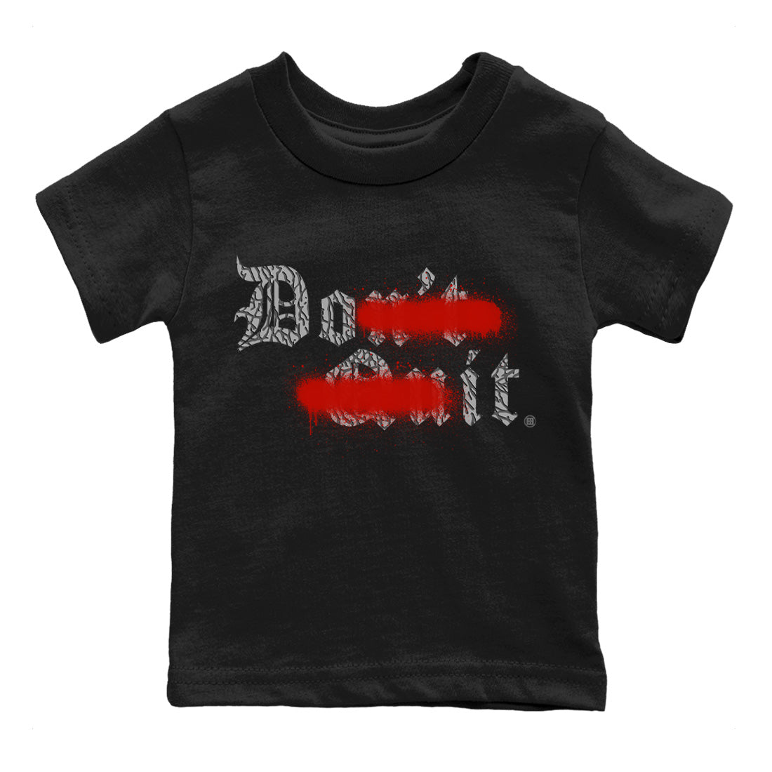 Air Jordan 3 White Cement Shirt To Match Jordans Don't Quit Do It Sneaker Tees Air Jordan 3 Retro White Cement Drip Gear Zone Sneaker Matching Clothing Kids Shirts Black 2