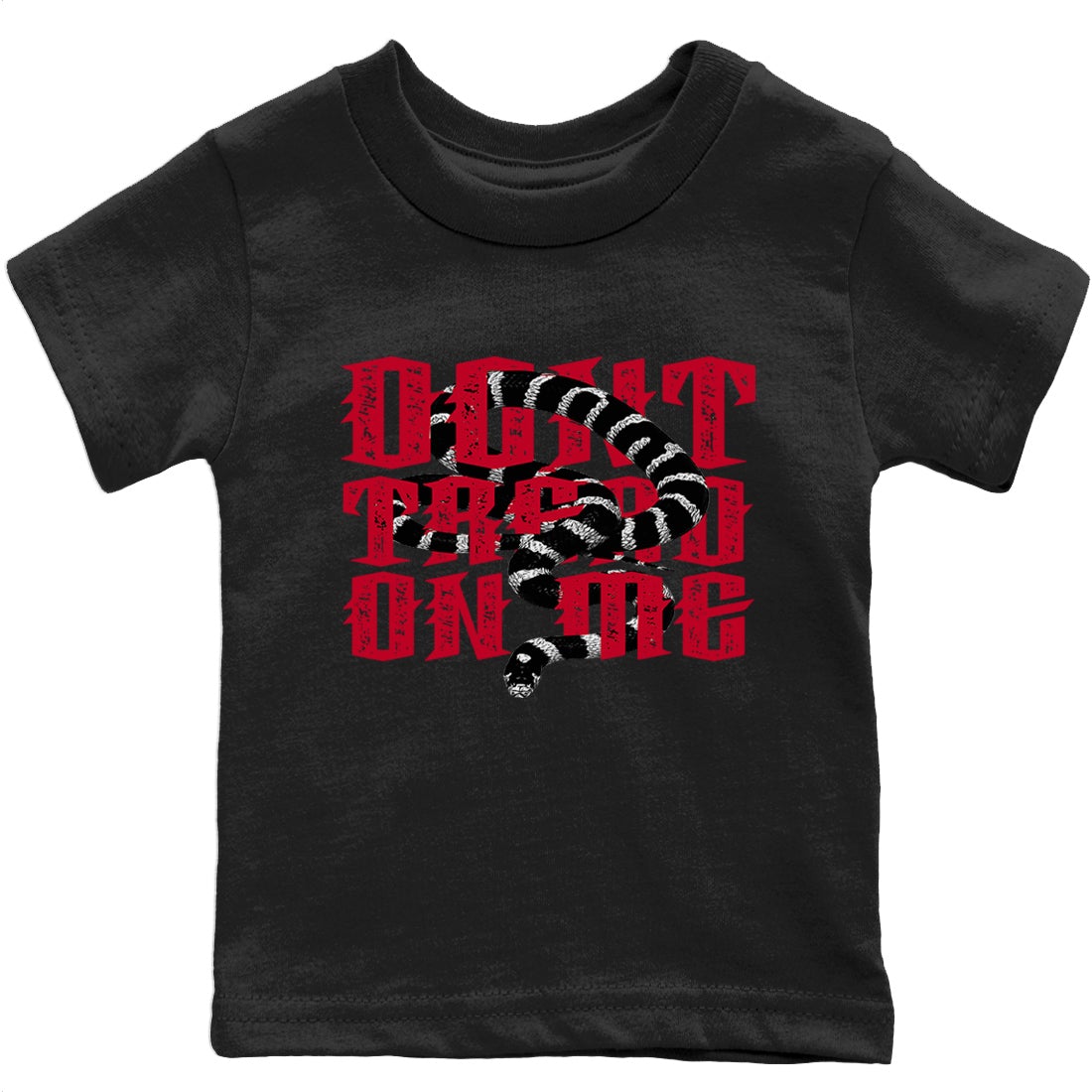 Jordan 1 Bred Patent Sneaker Matching T-Shirt Don't Tread On Me Sneaker Tees Jordan 1 Bred Patent Sneaker Release Tees Kids Shirts