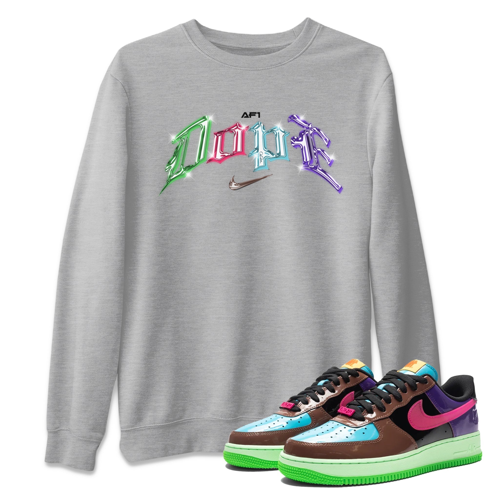 Air Force 1 Undefeated Fauna Brown Sneaker Tees Drip Gear Zone Dope Sneaker Tees Air Force 1 Undefeated Fauna Brown Shirt Unisex Shirts