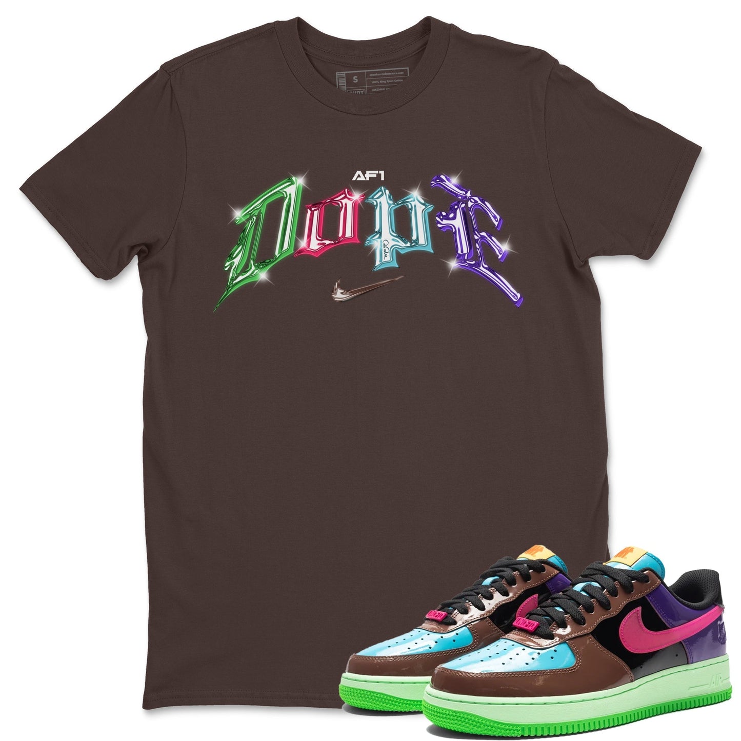 Air Force 1 Undefeated Fauna Brown Sneaker Tees Drip Gear Zone Dope Sneaker Tees Air Force 1 Undefeated Fauna Brown Shirt Unisex Shirts