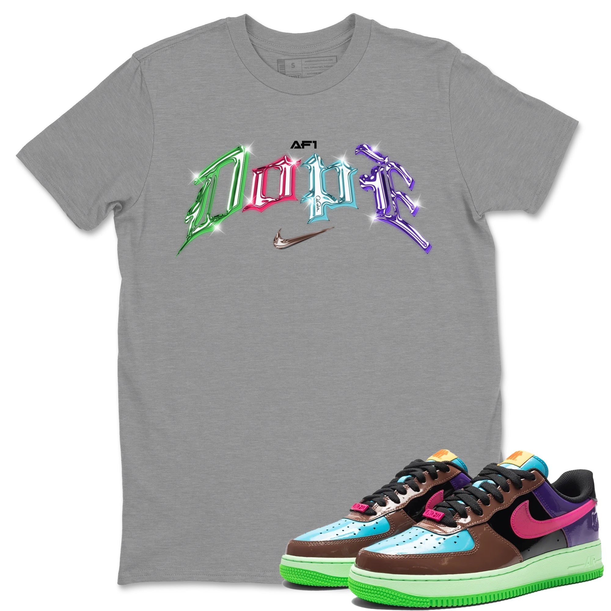 Air Force 1 Undefeated Fauna Brown Sneaker Tees Drip Gear Zone Dope Sneaker Tees Air Force 1 Undefeated Fauna Brown Shirt Unisex Shirts