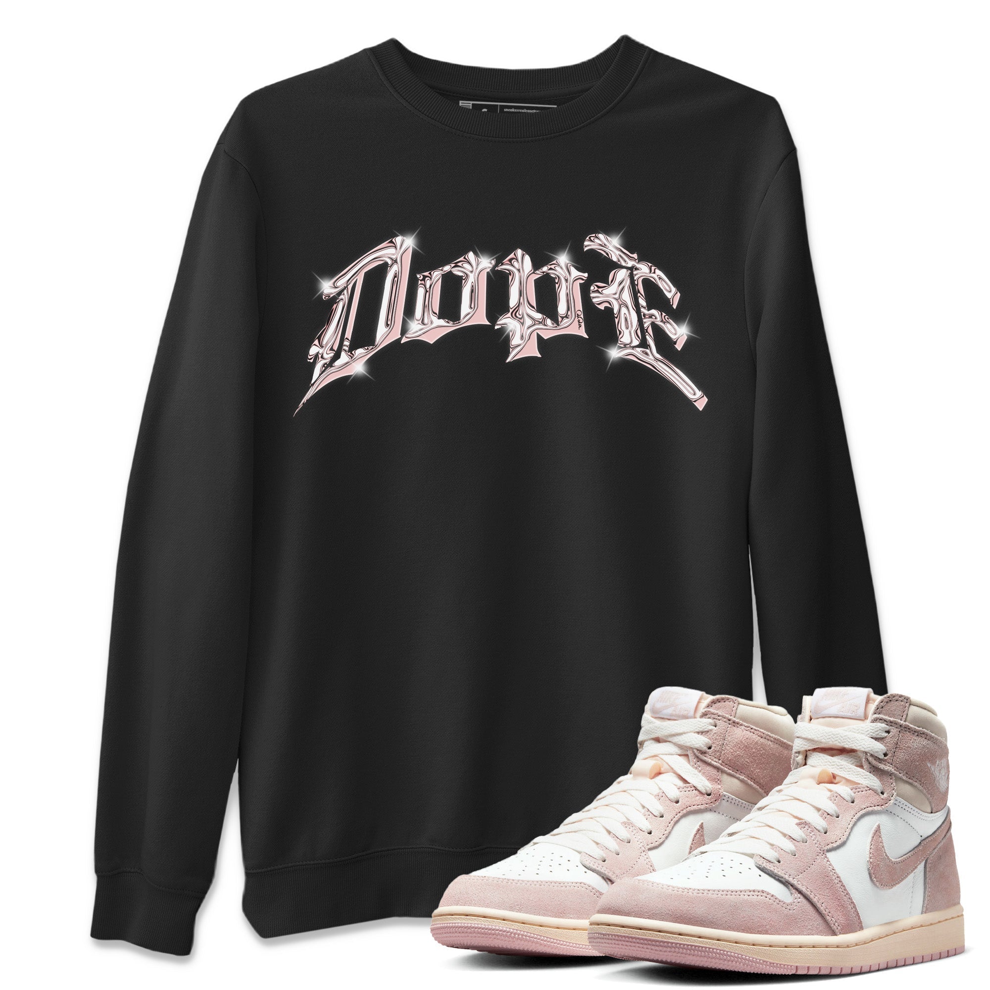 AJ1 Retro High OG Washed Pink Sneaker Tees Drip Gear Zone Dope Sneaker Tees AJ1 Retro High OG Washed Pink Shirt Unisex Shirts Black 1