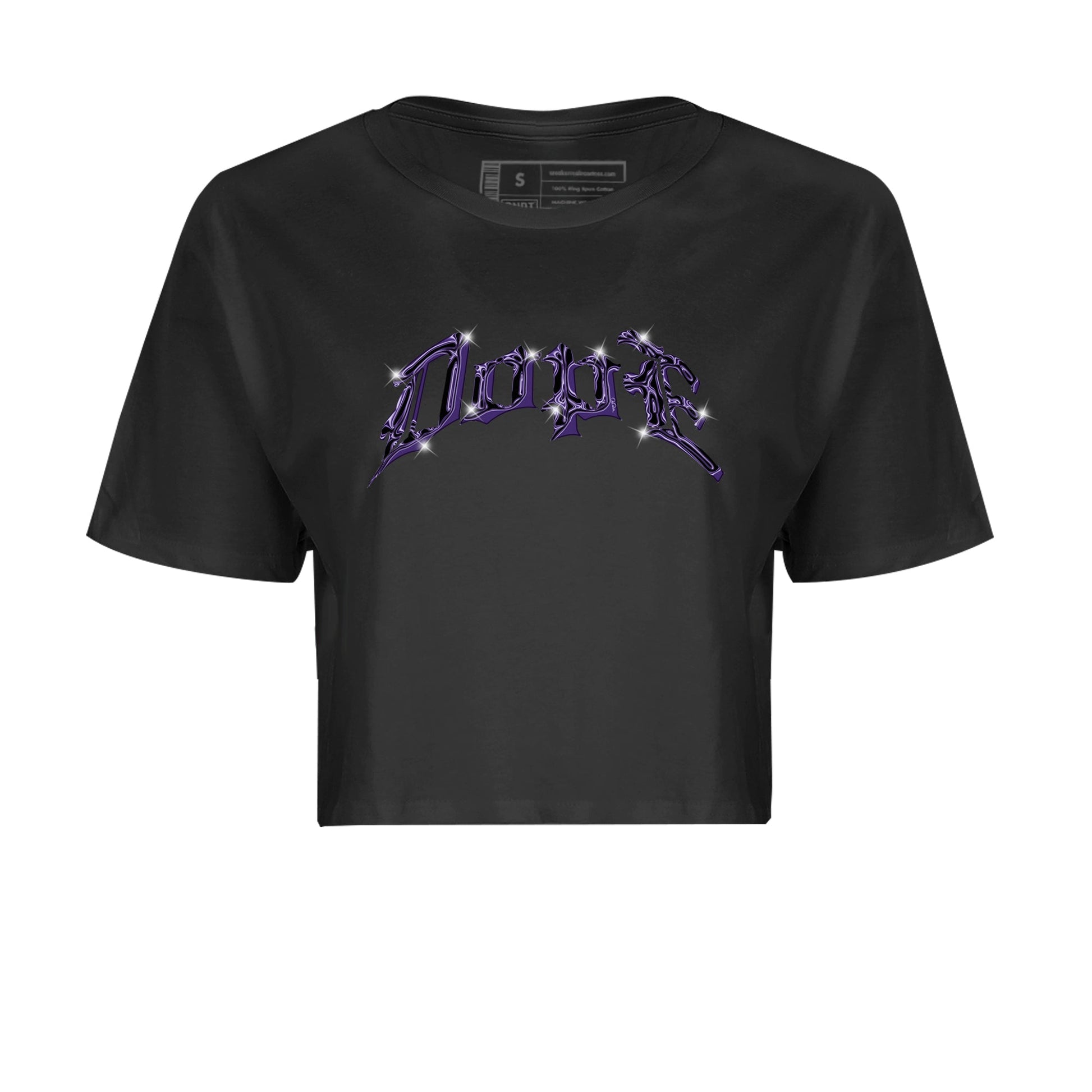 Air Jordan 12 Field Purple Sneaker Match Tees Dope Sneaker Tees AJ12 Field Purple Sneaker Release Tees Women's Shirts Black 2