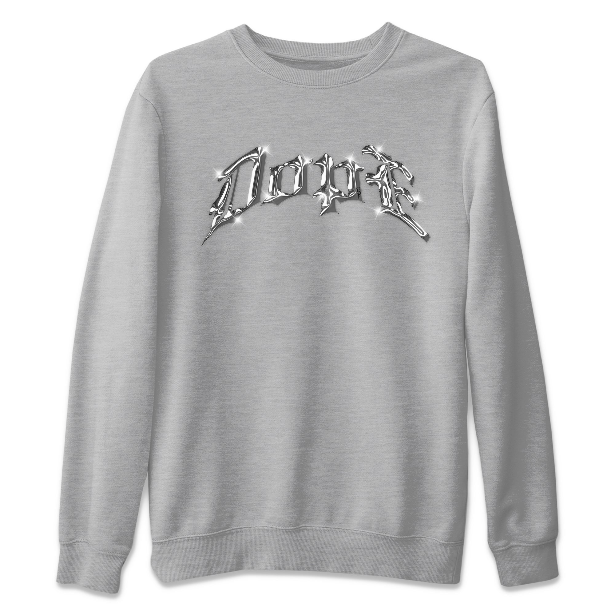 Air Jordan 14 Metallic Silver Sneaker Tees Drip Gear Zone Dope Sneaker Tees AJ14 Metallic Silver Shirt Unisex Shirts Heather Grey 2