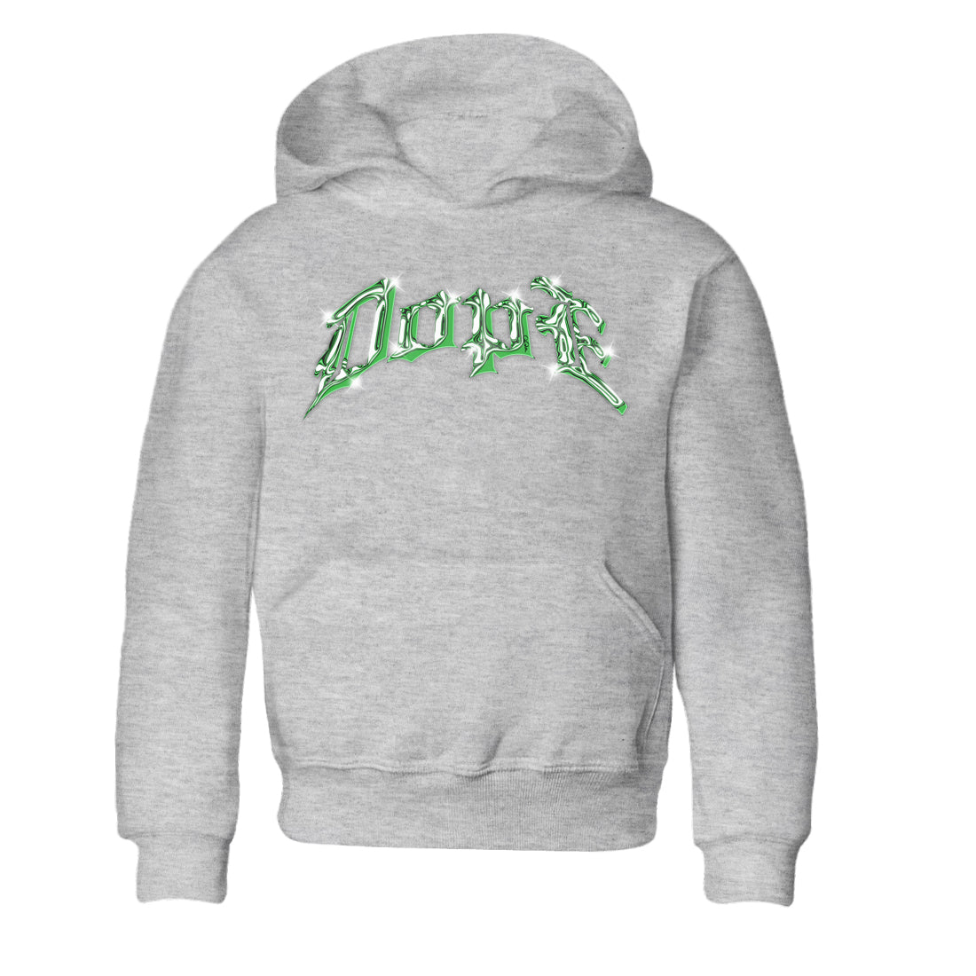 Air Jordan 3 Lucky Green Sneaker Tees Drip Gear Zone Dope Sneaker Tees AJ3 Lucky Green Shirt Kids Shirts Heather Grey 2