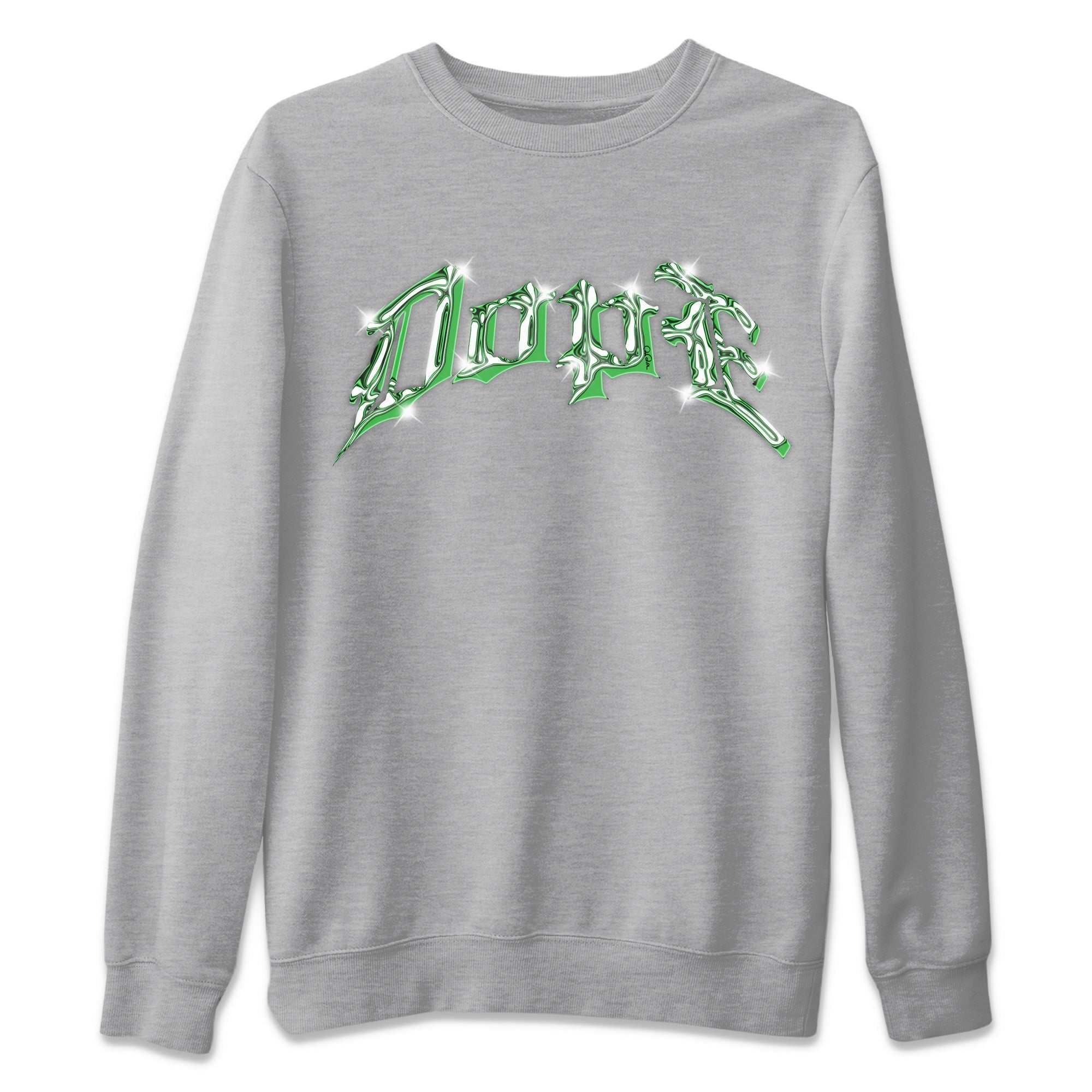 Air Jordan 3 Lucky Green Sneaker Tees Drip Gear Zone Dope Sneaker Tees AJ3 Lucky Green Shirt Unisex Shirts Heather Grey 2