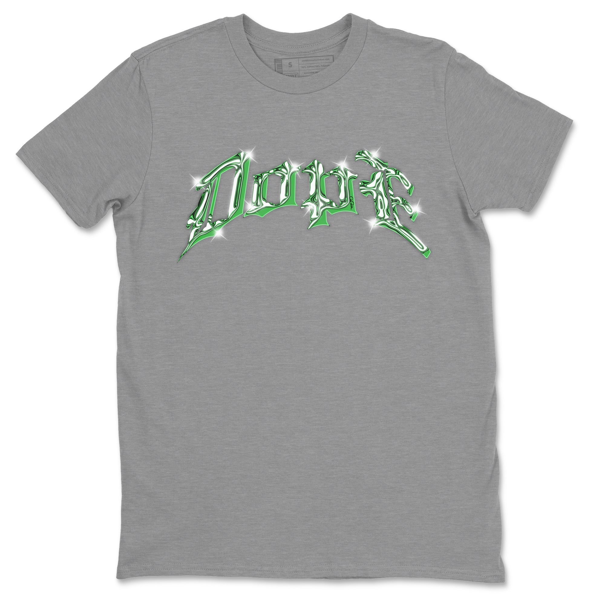 Air Jordan 3 Lucky Green Sneaker Tees Drip Gear Zone Dope Sneaker Tees AJ3 Lucky Green Shirt Unisex Shirts Heather Grey 2