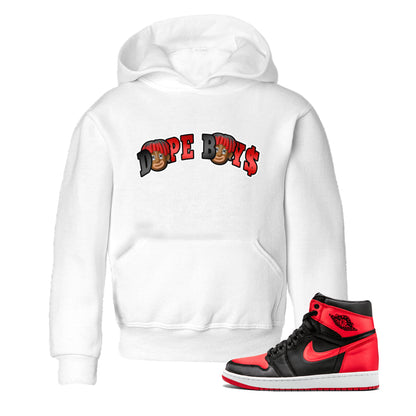 Air Jordan 1 Satin Bred Sneaker Match Tees Dope Boy Sneaker Tees AJ1 Satin Bred Sneaker Release Tees Kids Shirts White 1