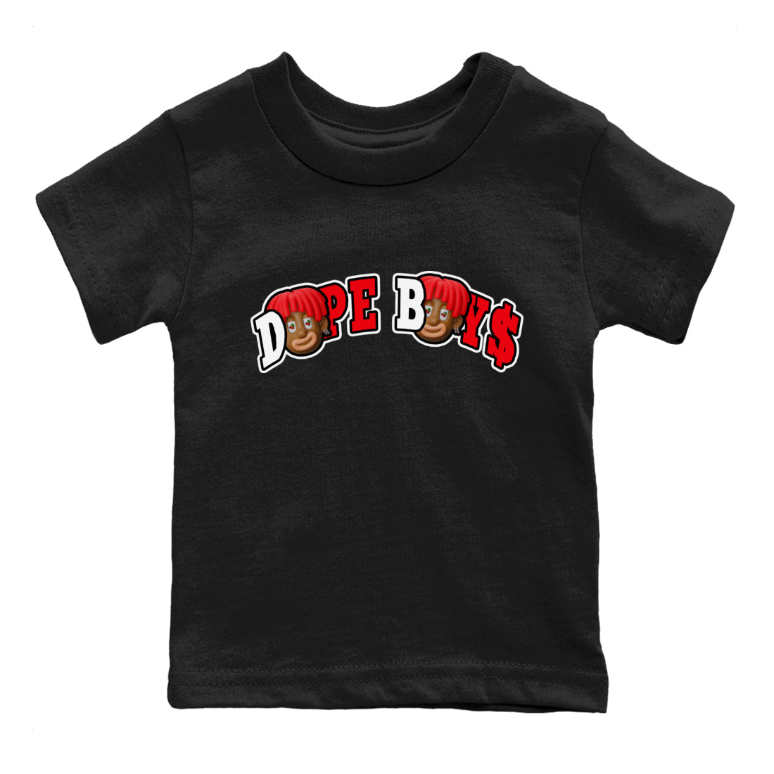 Air Jordan 12 Cherry Sneaker Match Tees Dope Boys Streetwear Sneaker Shirt AJ12 Cherry Sneaker Release Tees Kids Shirts Black 2