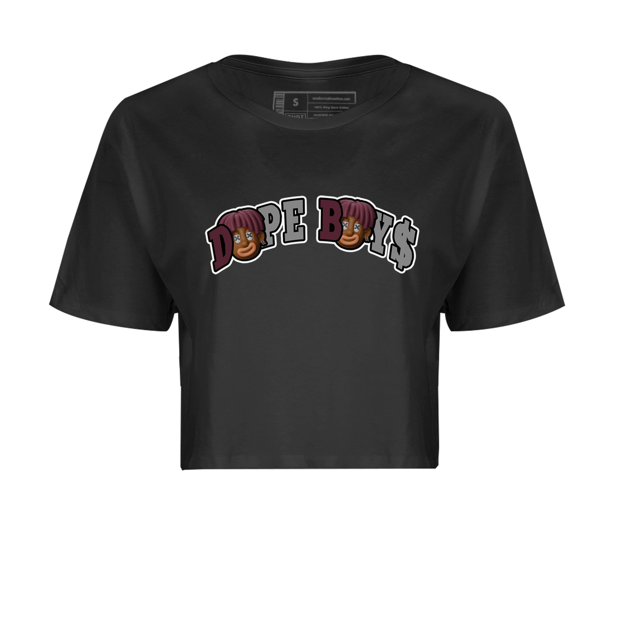 Air Jordan 5 Burgundy Sneaker Match Tees Dope Boys Sneaker Tees AJ5 Burgundy Sneaker Release Tees Women's Shirts Black 2