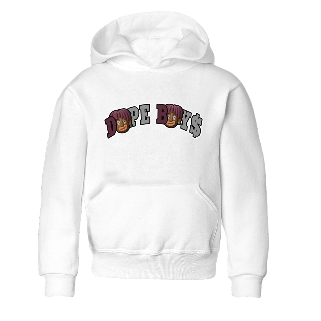 Air Jordan 5 Burgundy Sneaker Match Tees Dope Boys Sneaker Tees AJ5 Burgundy Sneaker Release Tees Kids Shirts White 2