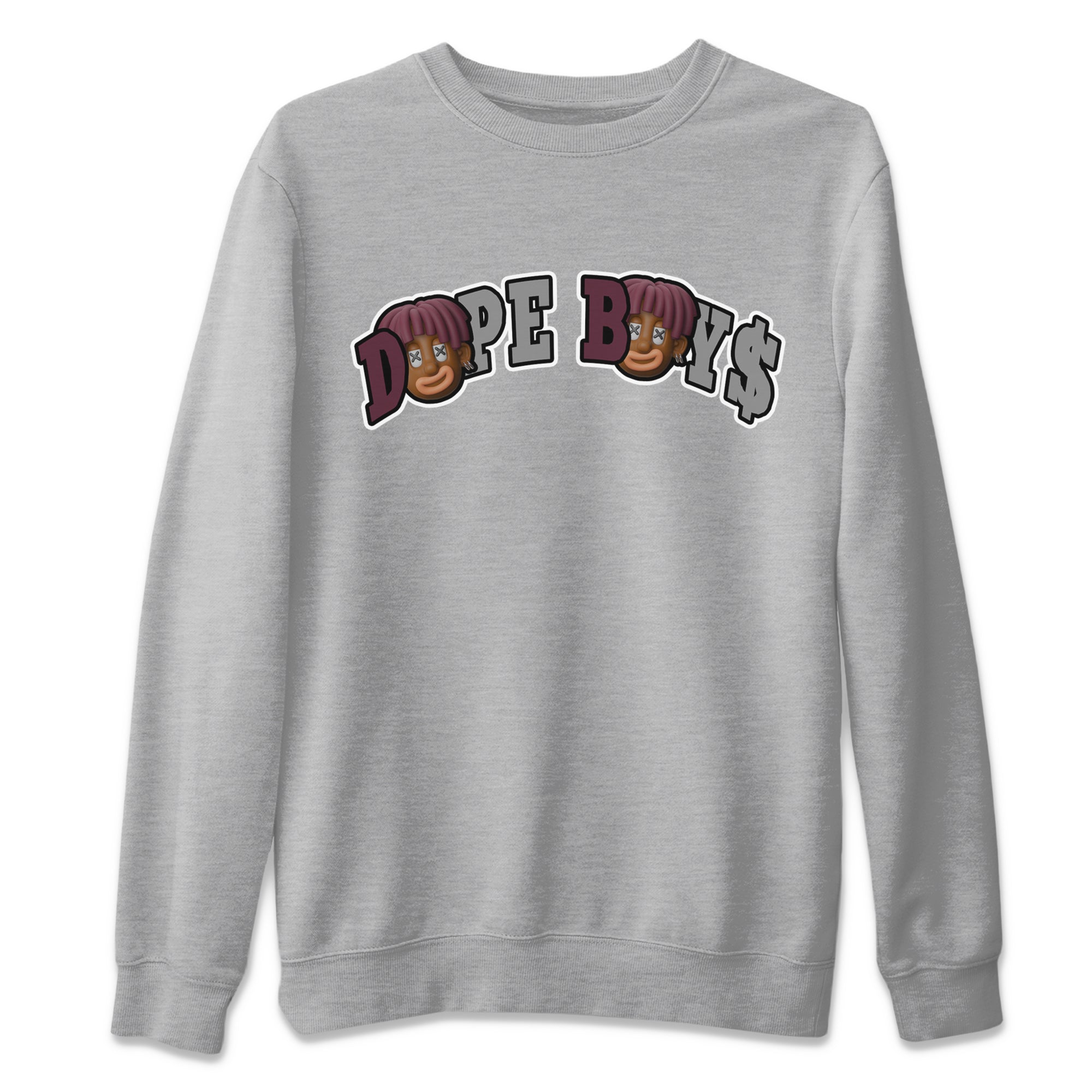 Air Jordan 5 Burgundy Sneaker Match Tees Dope Boys Sneaker Tees AJ5 Burgundy Sneaker Release Tees Unisex Shirts Heather Grey 2