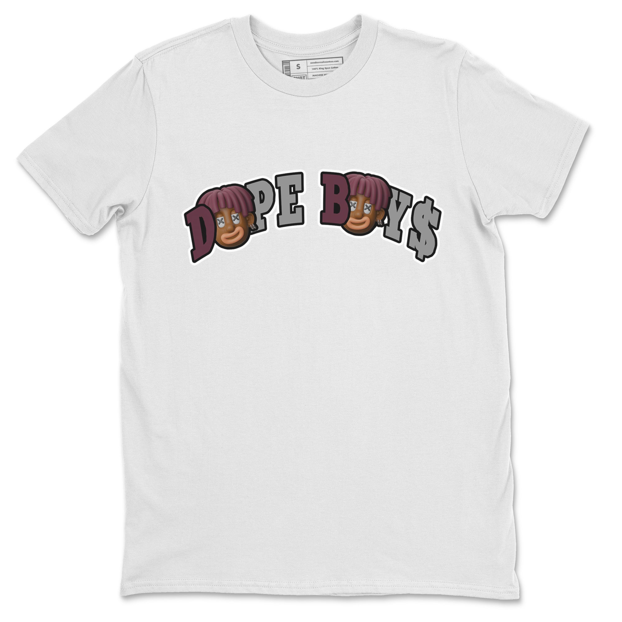 Air Jordan 5 Burgundy Sneaker Match Tees Dope Boys Sneaker Tees AJ5 Burgundy Sneaker Release Tees Unisex Shirts White 2