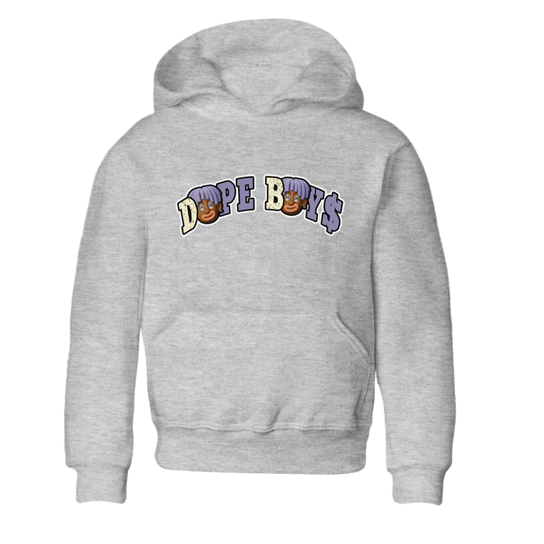 Air Jordan 5 Indigo Haze Sneaker Match Tees Dope Boys Sneaker Tees AJ5 Indigo Haze Sneaker Release Tees Kids Shirts Heather Grey 2