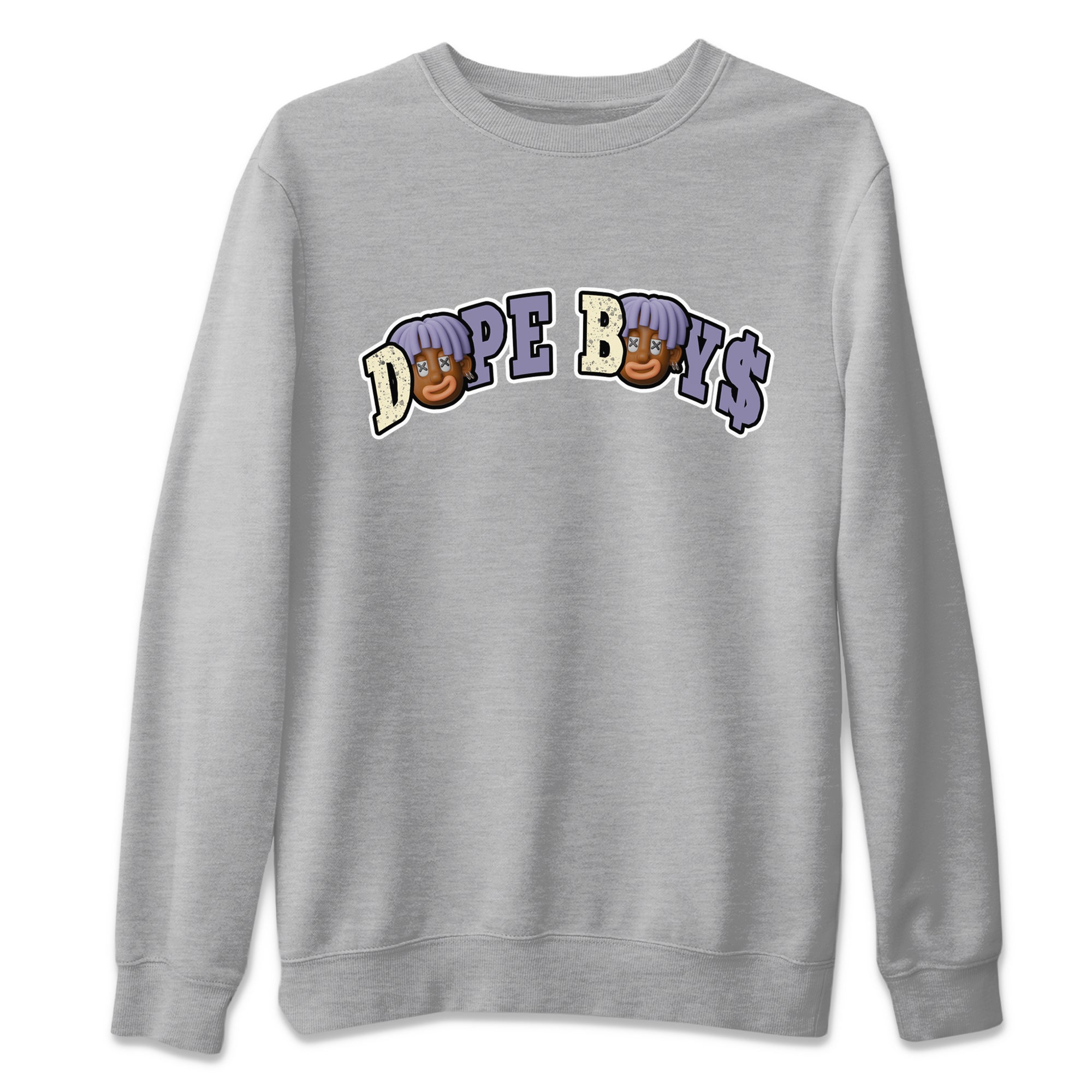 Air Jordan 5 Indigo Haze Sneaker Match Tees Dope Boys Sneaker Tees AJ5 Indigo Haze Sneaker Release Tees Unisex Shirts Heather Grey 2