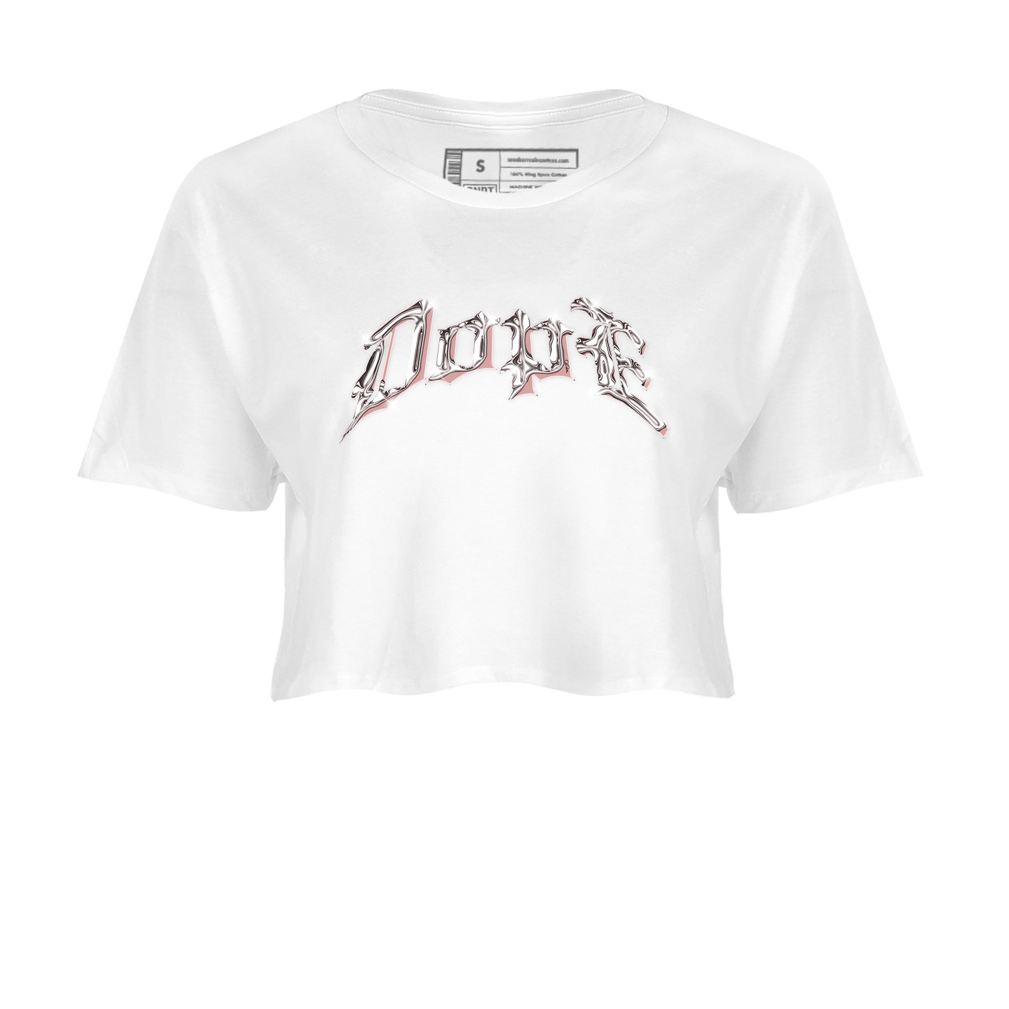 Dunk Rose Whisper shirt to match jordans Dope Streetwear Sneaker Shirt Nike Dunk LowRose Whisper Drip Gear Zone Sneaker Matching Clothing White 2 Crop T-Shirt