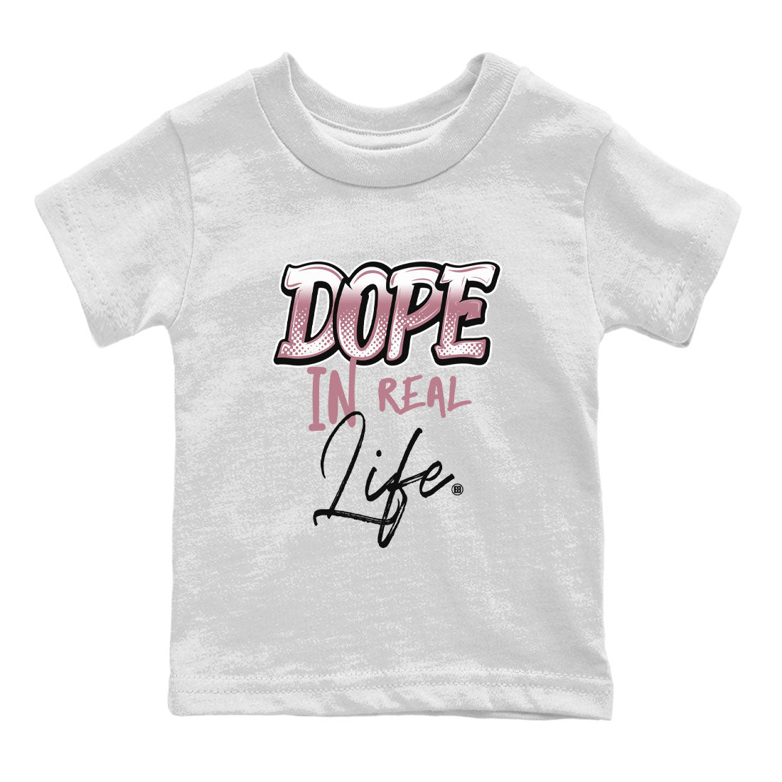 Air Jordan 1 High OG WMNS Mauve shirt to match jordans Dope In Real Life crew neck streetwear t-shirt Air Jordan 1 Mauve Drip Gear Zone Baby Toddler White 2 Sneaker Matching Tee